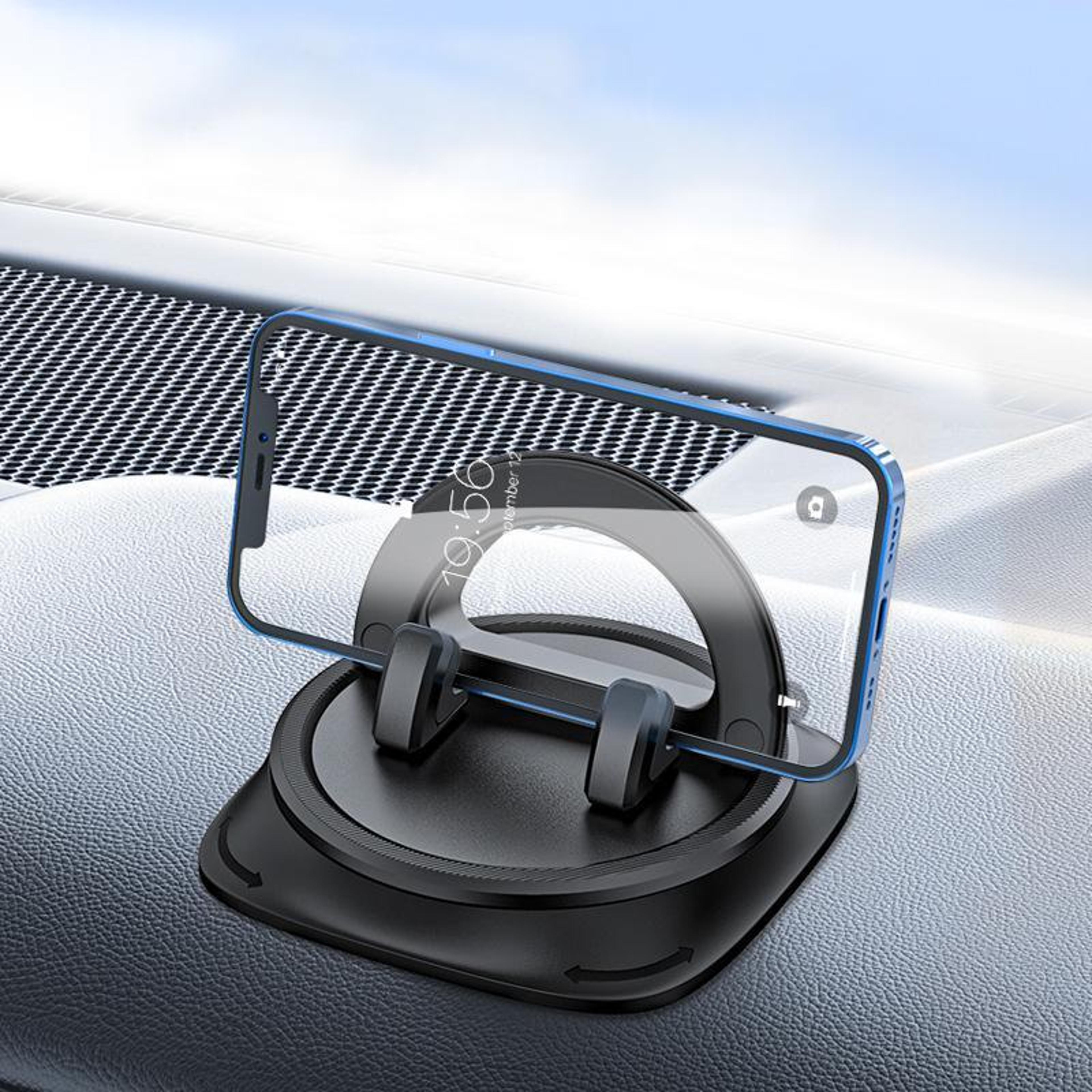 universal car phone holder dashboard phone mount with 360 degree rotation and anti slip grip