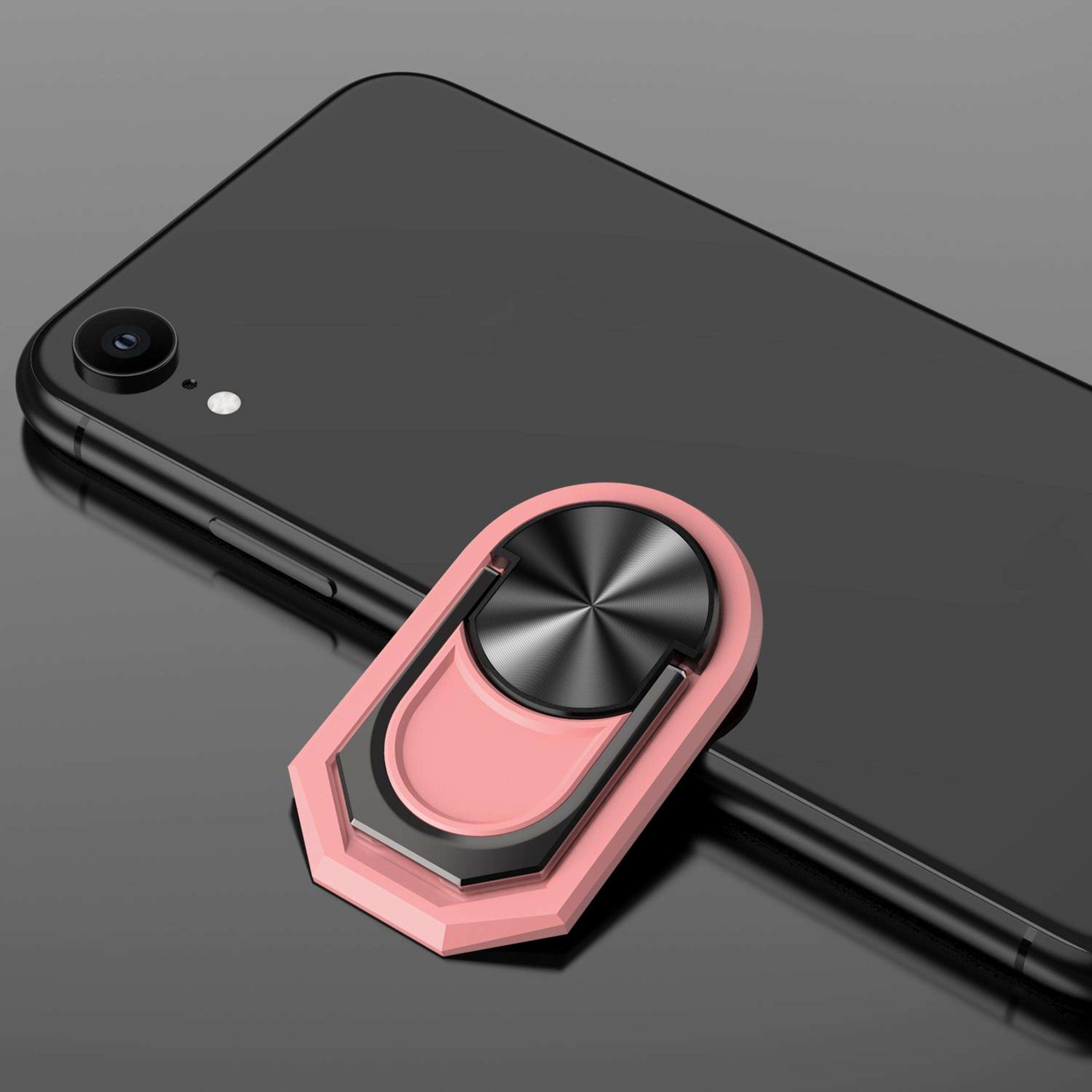 universal magnetic phone ring holder 360° rotating foldable phone grip stand with strong adhesive