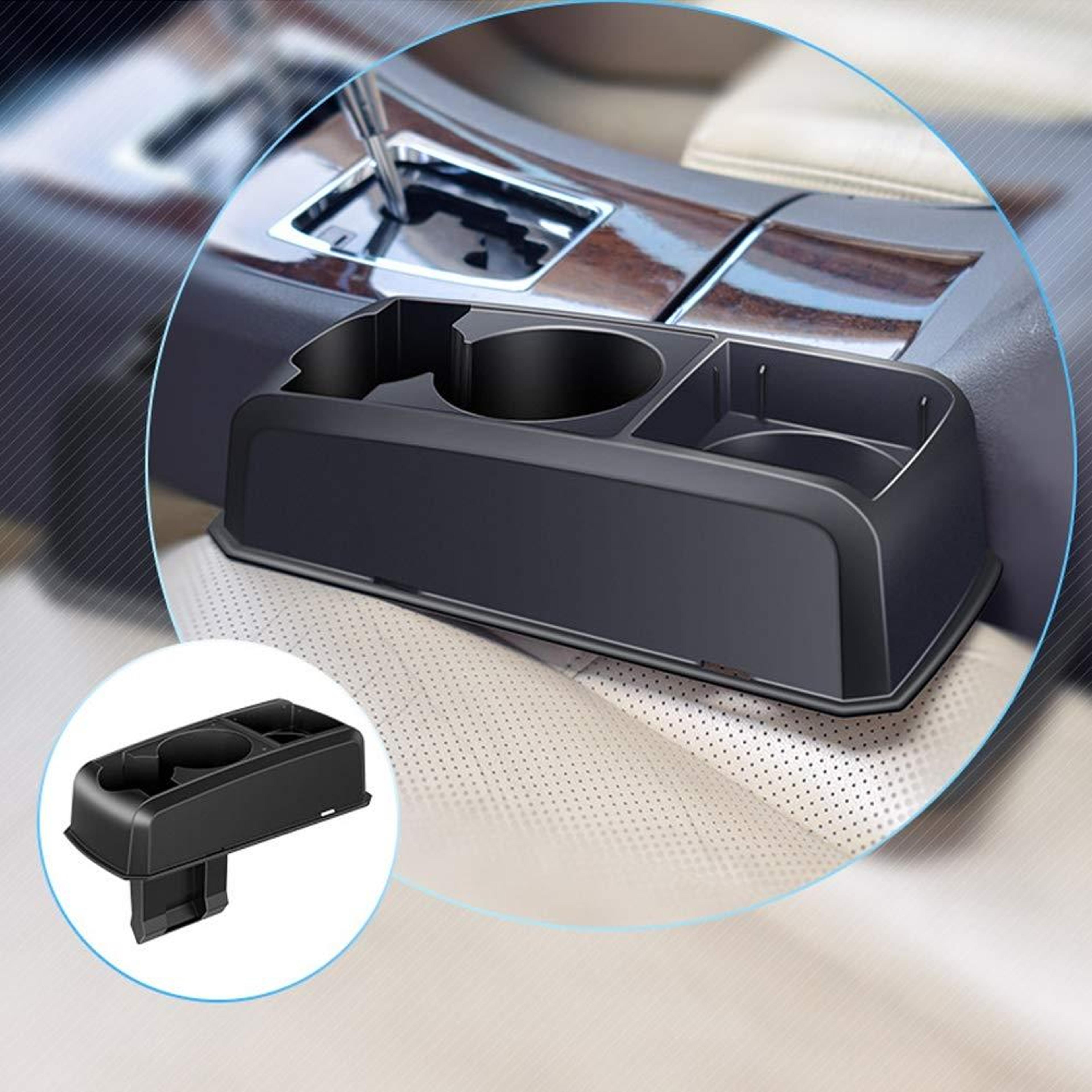 universal car seat gap organizer with car cup holder and car seat storage box