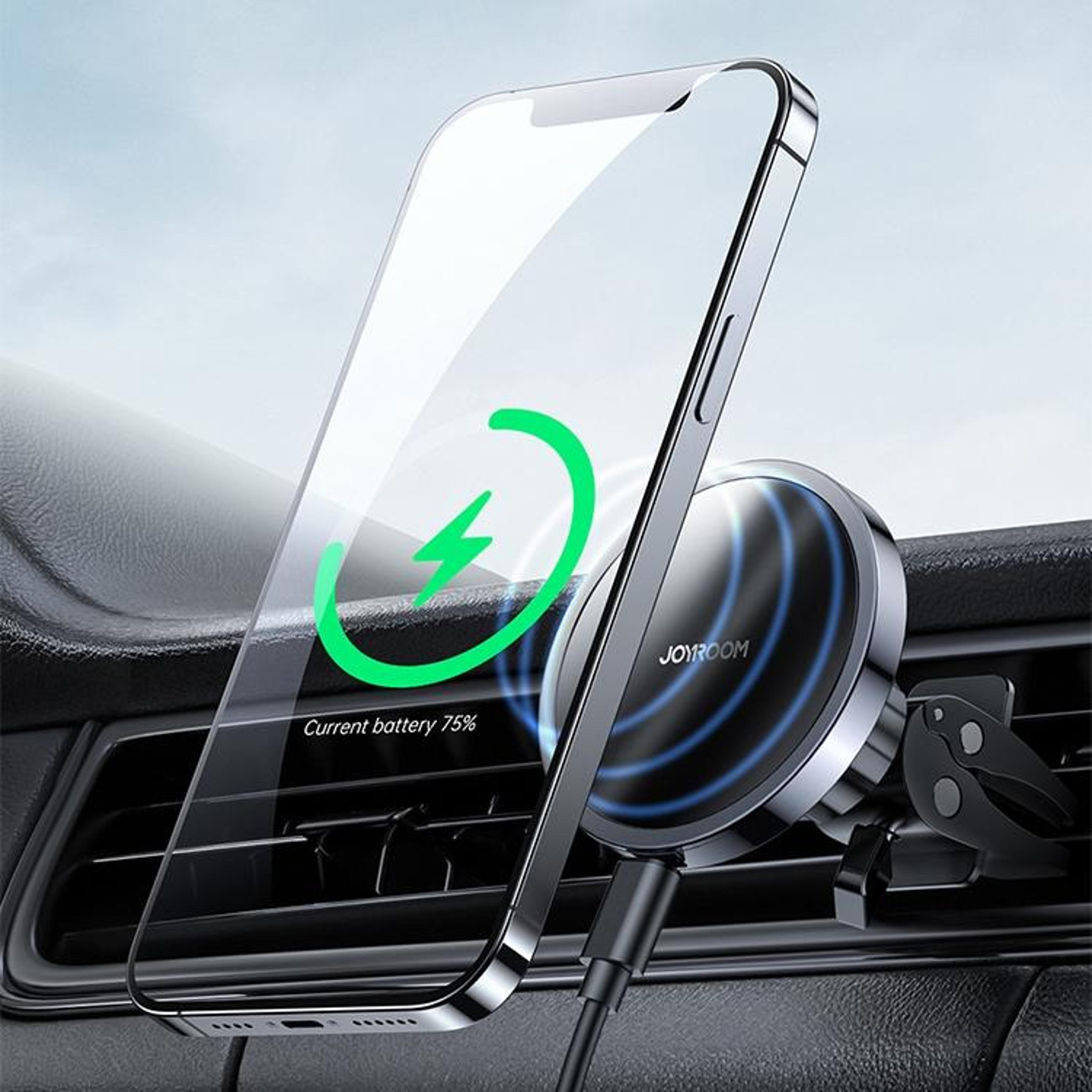 15w magnetic wireless car charger air vent phone holder fast charging mount