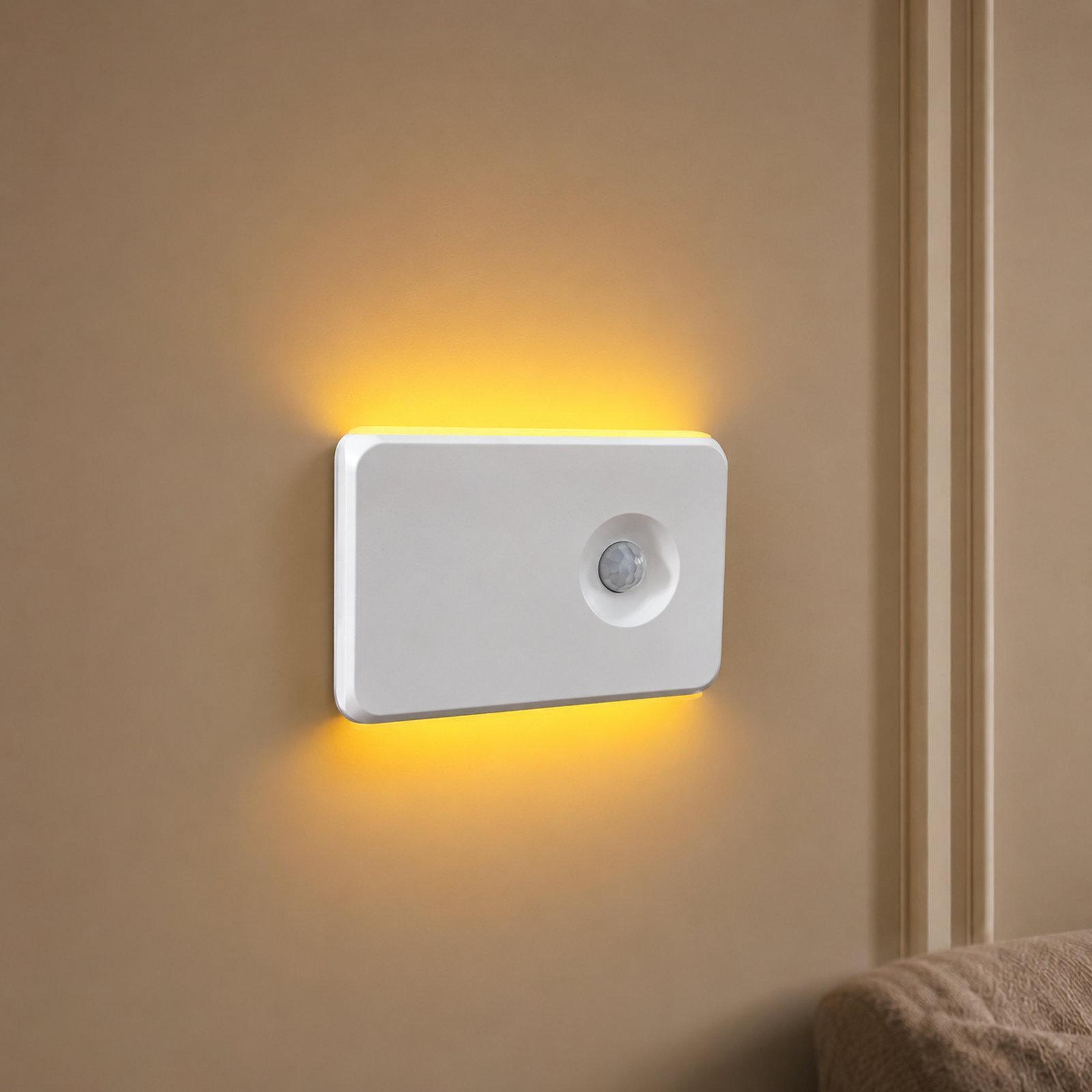 rechargeable motion sensor night light magnetic led wall sconce for hallway bedroom and stairs