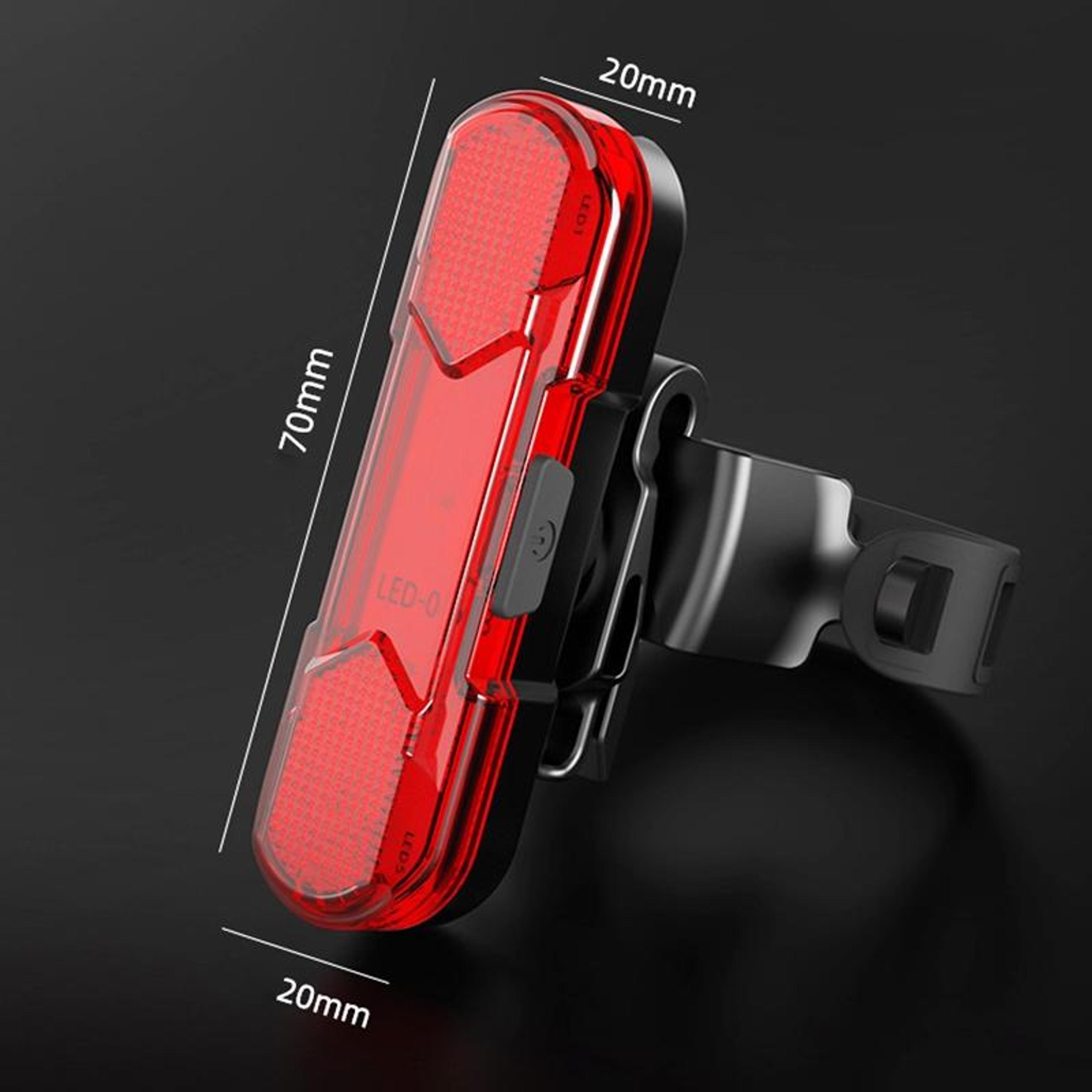 usb rechargeable bike tail light bright led bicycle safety rear light