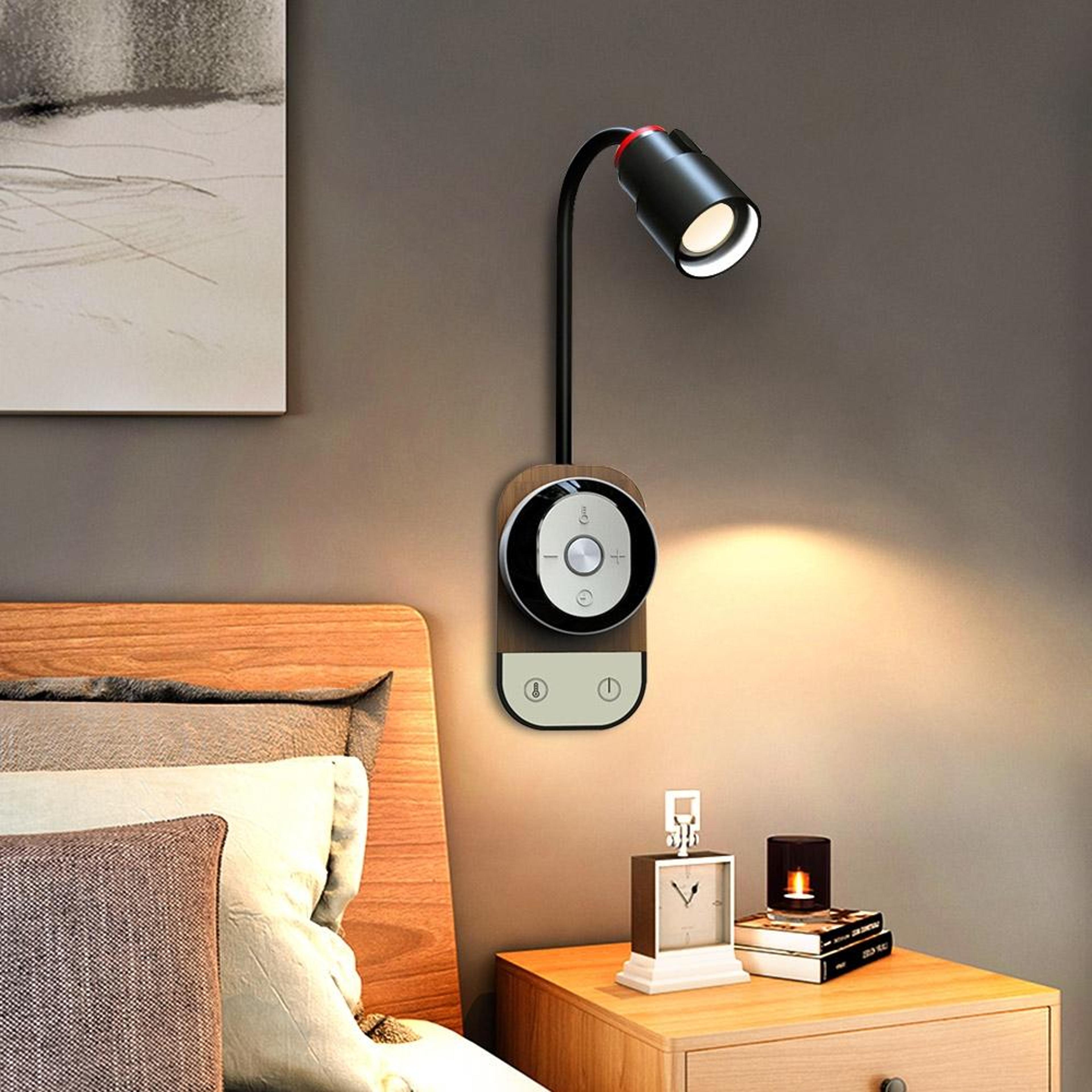led bedside lamp magnetic wall lamp with remote dimmable eye protection night light