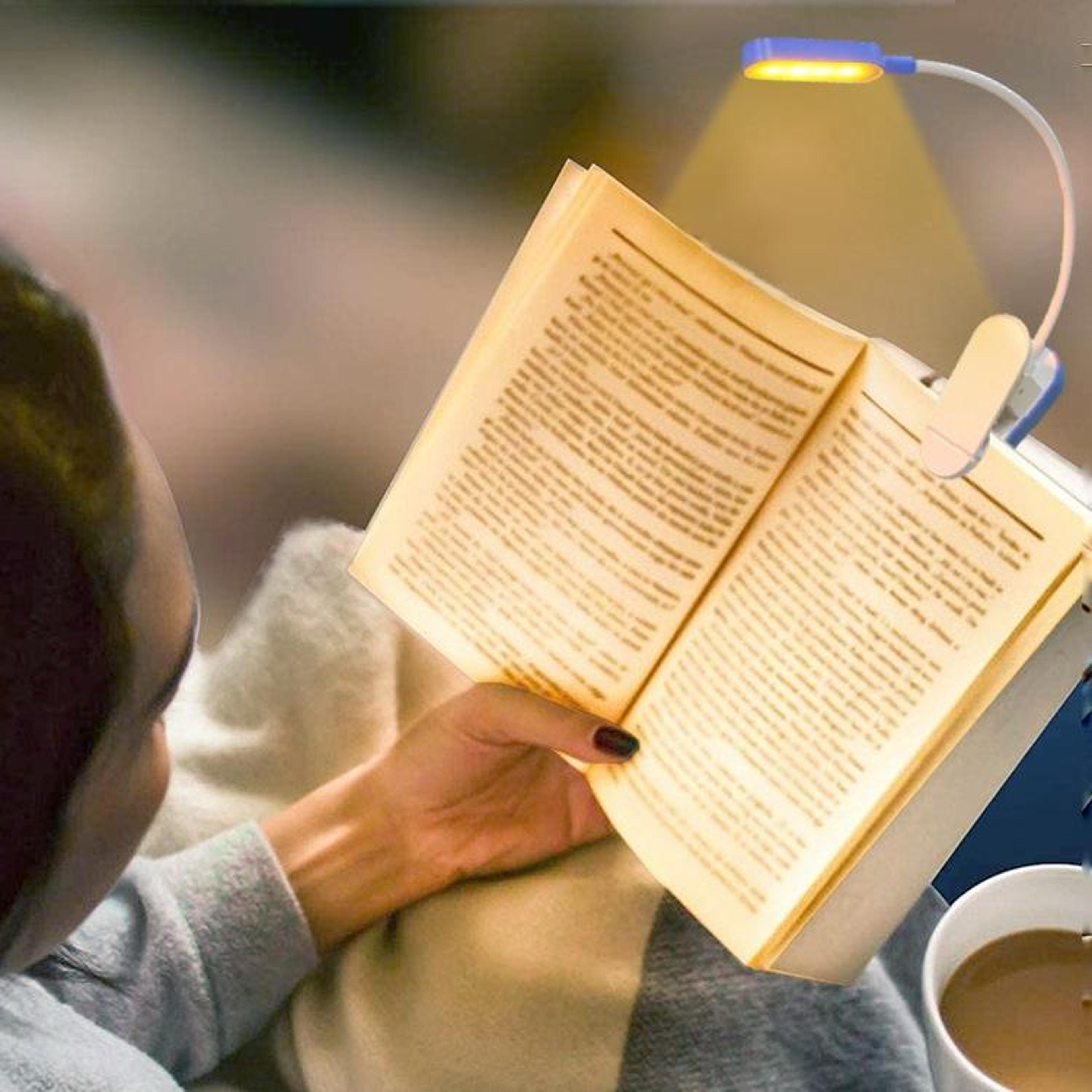 usb rechargeable clip on reading light eye protection led book lamp with adjustable brightness