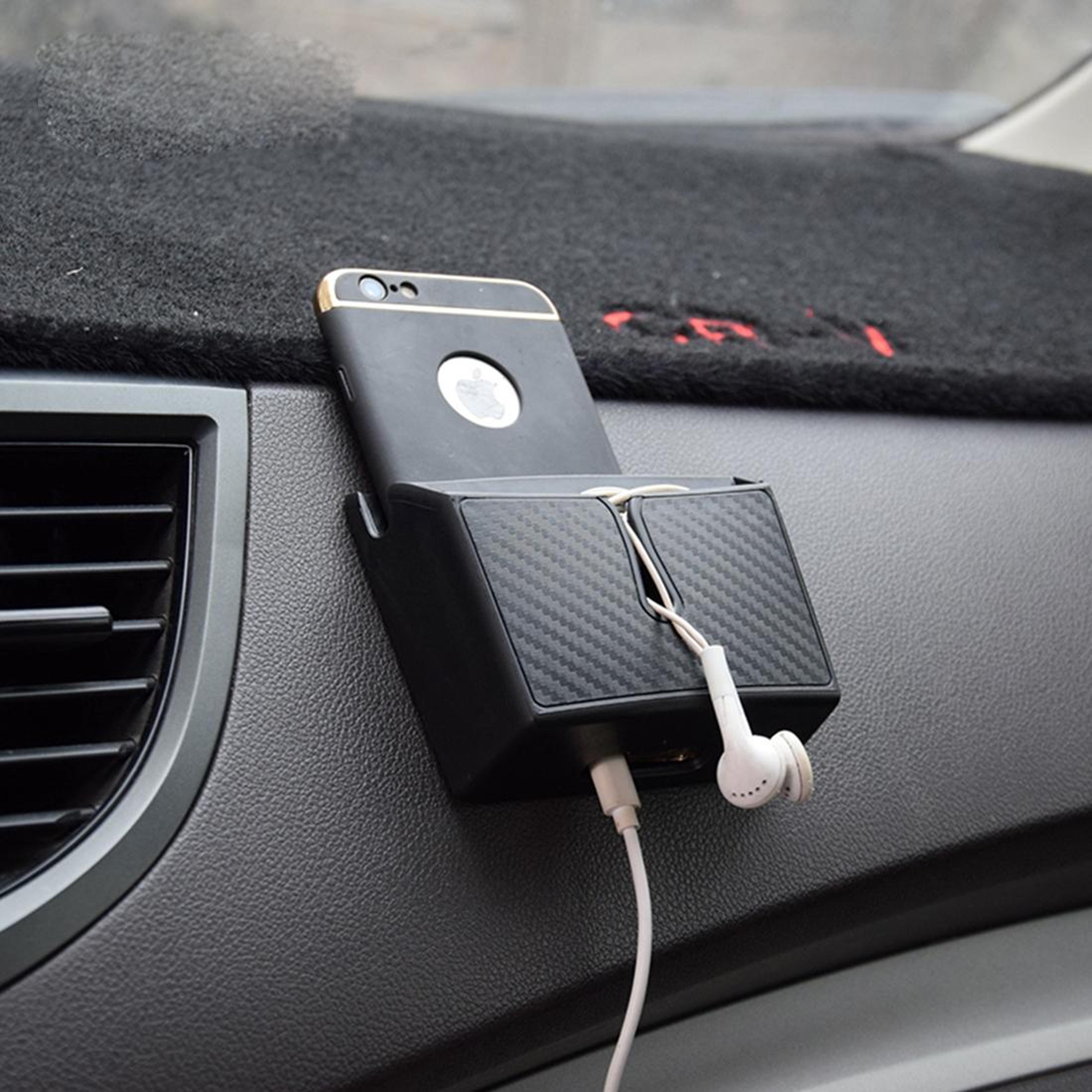 car seat storage organizer pocket with phone holder and double layer car storage bag