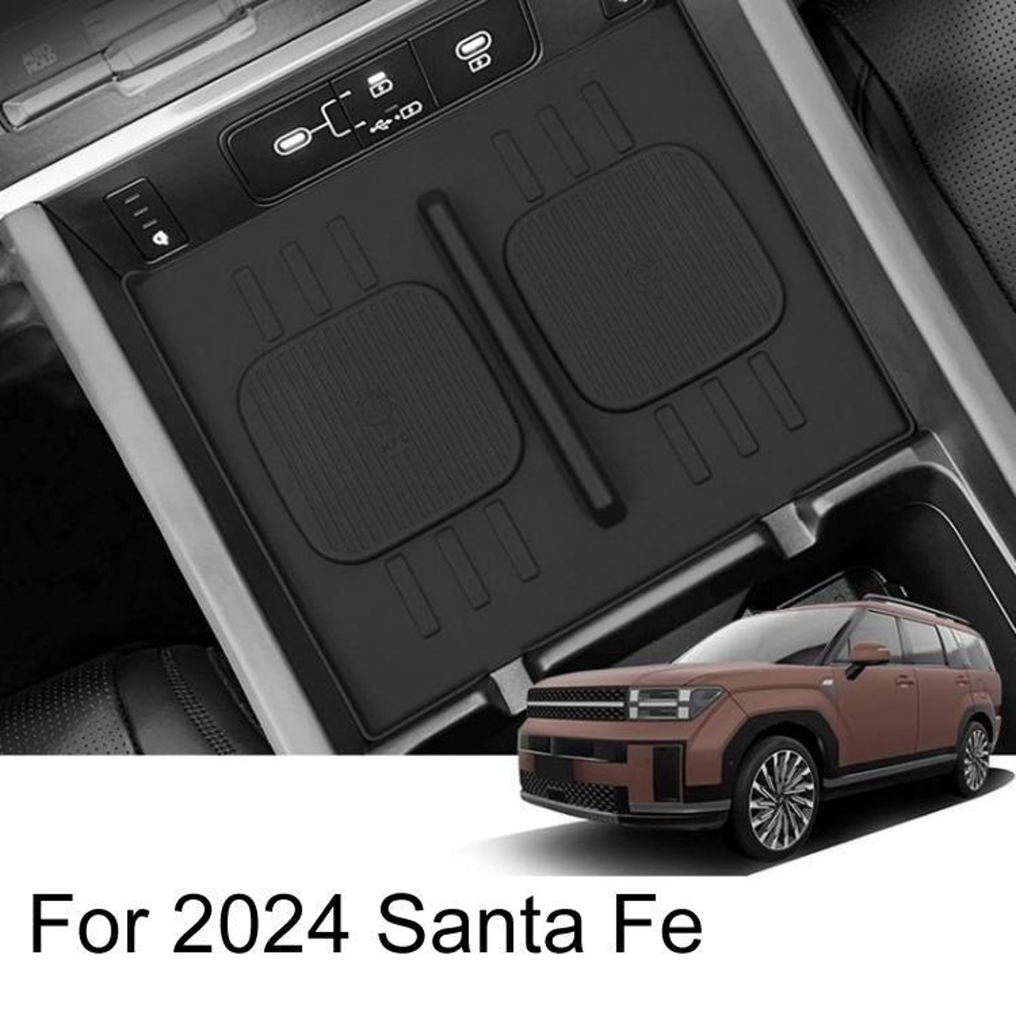 hyundai santa fe wireless charging mat anti slip silicone dustproof charging pad