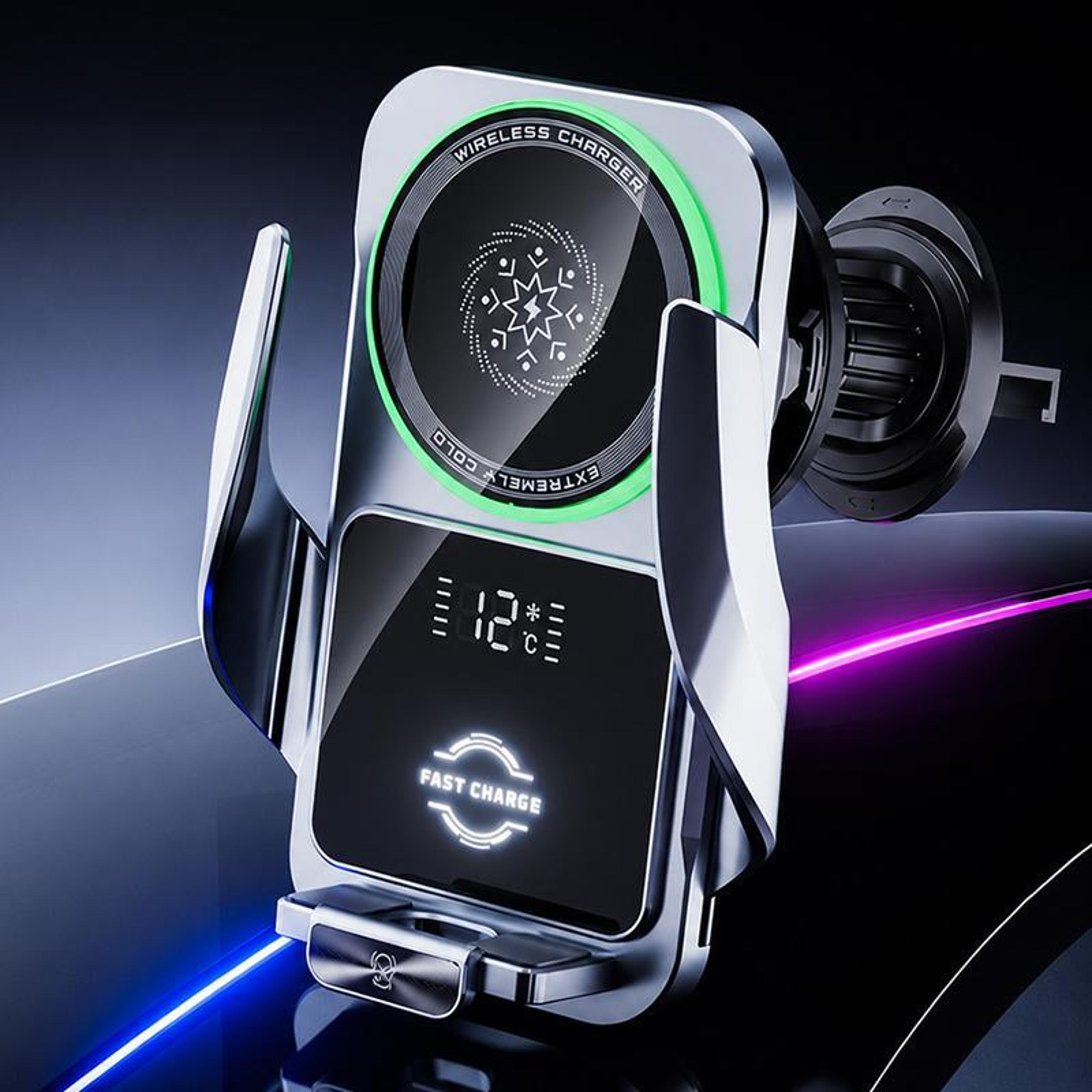s7 magnetic wireless car charger 15w fast charging cooling car vent phone mount