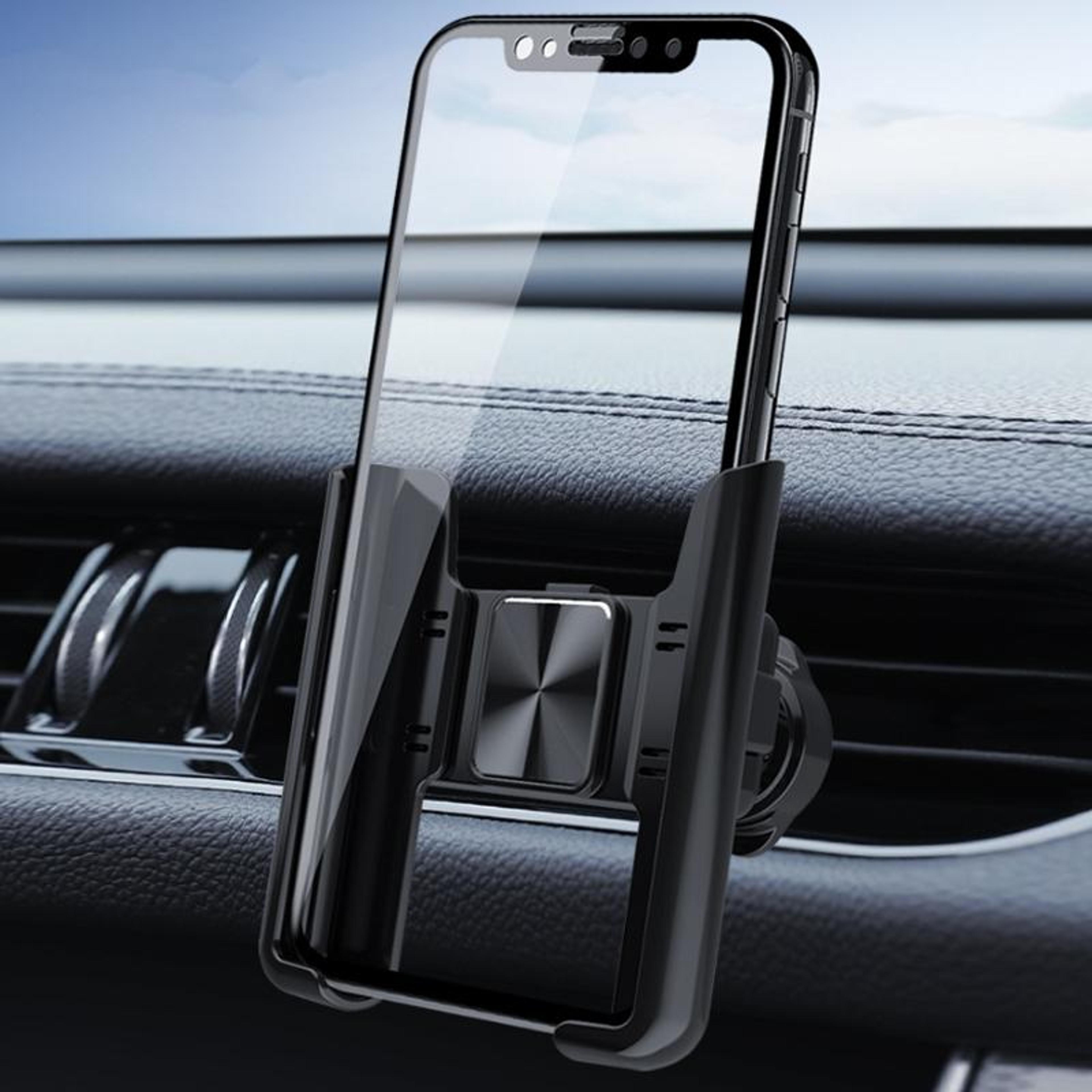 360° car phone holder air vent phone mount rotatable navigation bracket with secure snap lock
