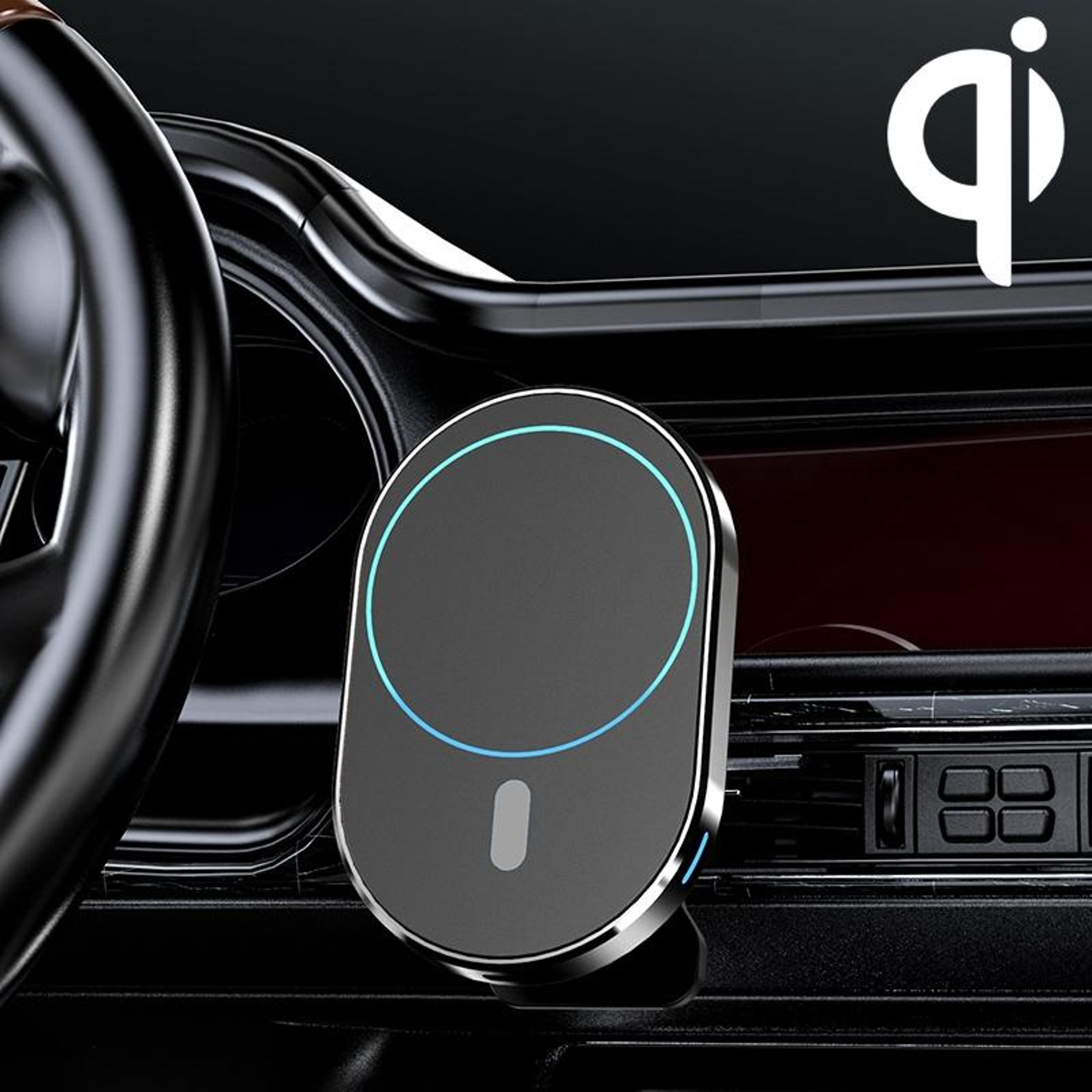 jjt 968 magnetic car charger 15w fast wireless car charger with 360 degree air vent mount