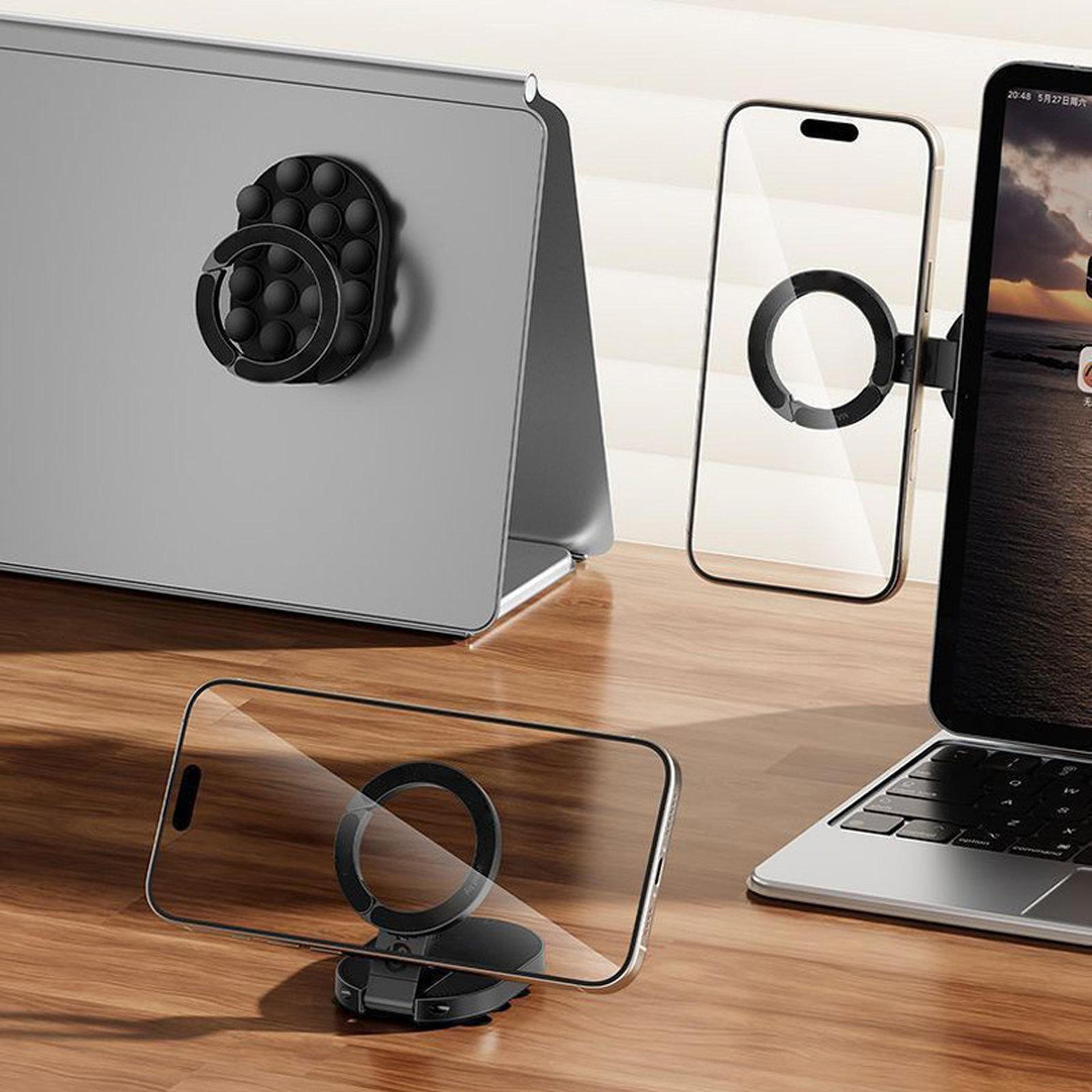 magsafe magnetic phone holder 360 rotating folding phone mount for shower gym mirror and desk