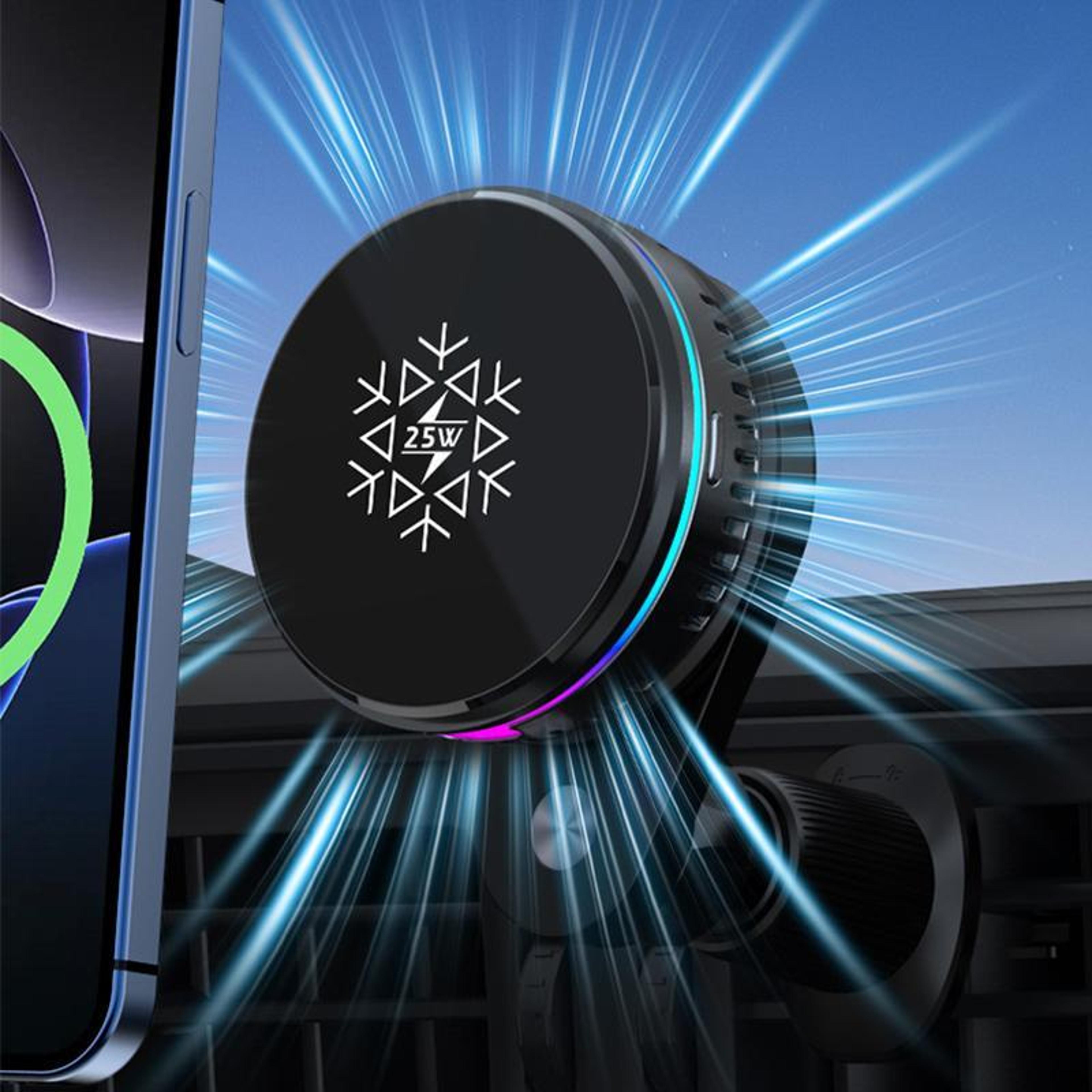 s35 magnetic wireless car charger 25w fast charging magsafe car mount with cooling air vent holder