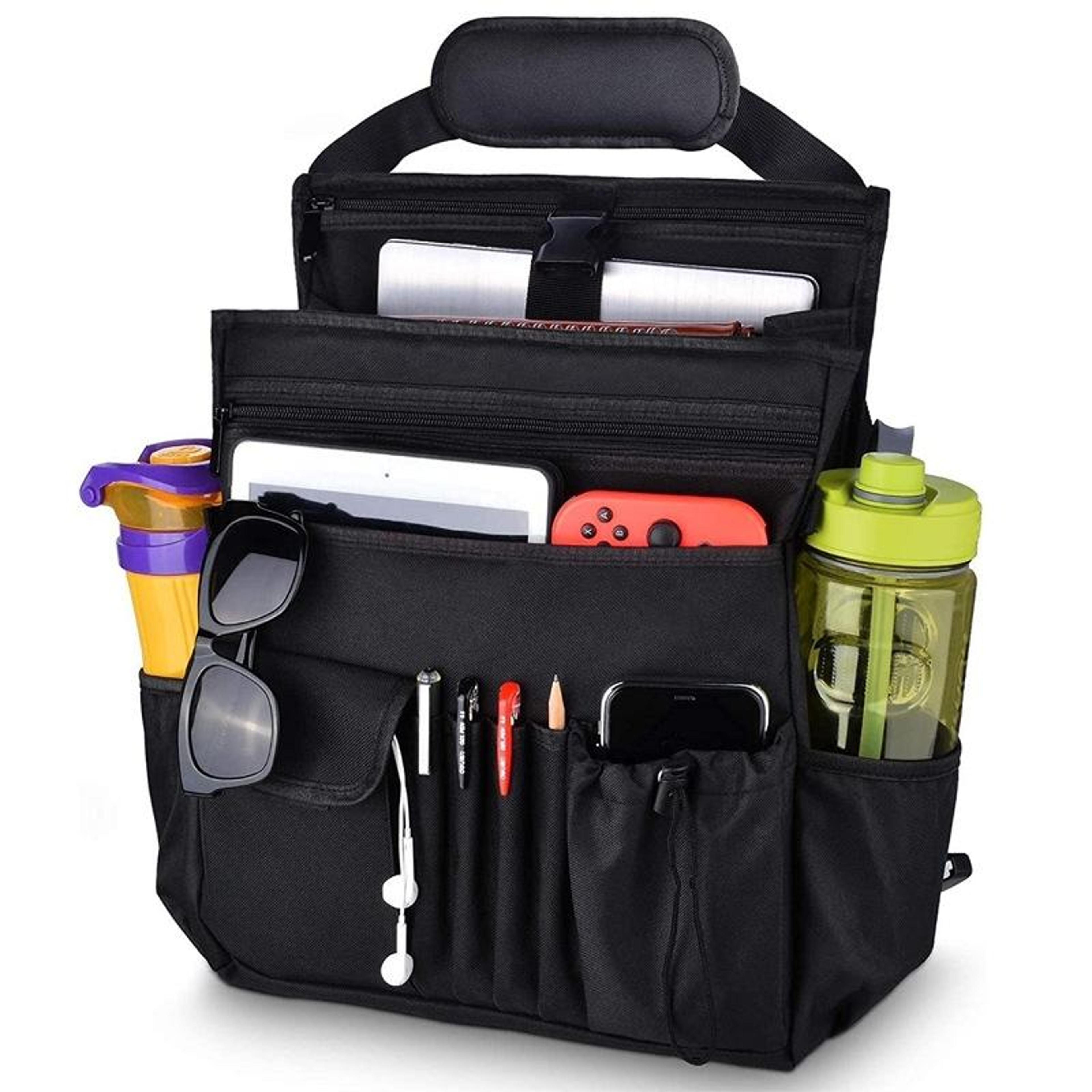car seat organizer front seat storage bag backpack with large capacity pockets