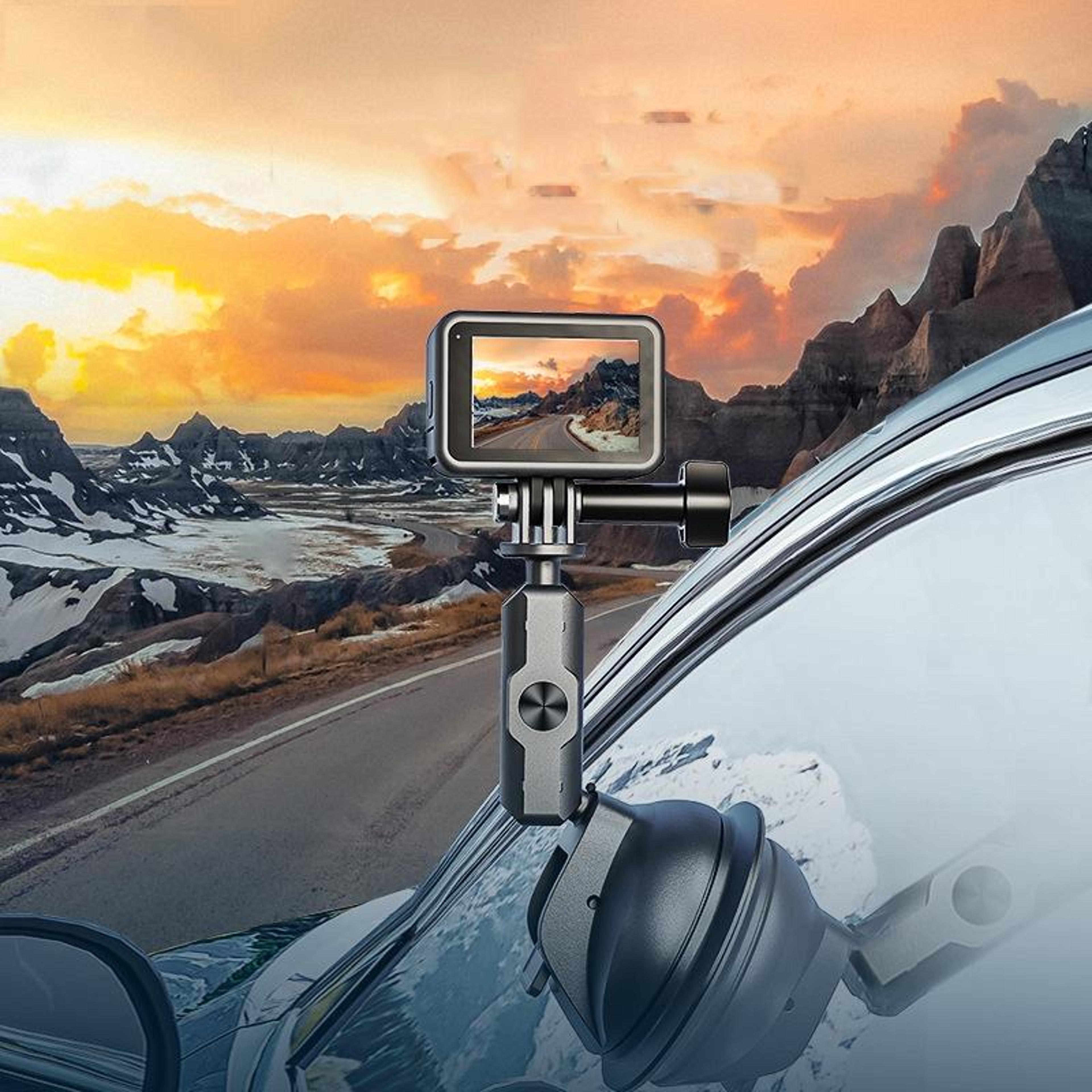 action camera suction cup mount 360 degree adjustable car camera holder