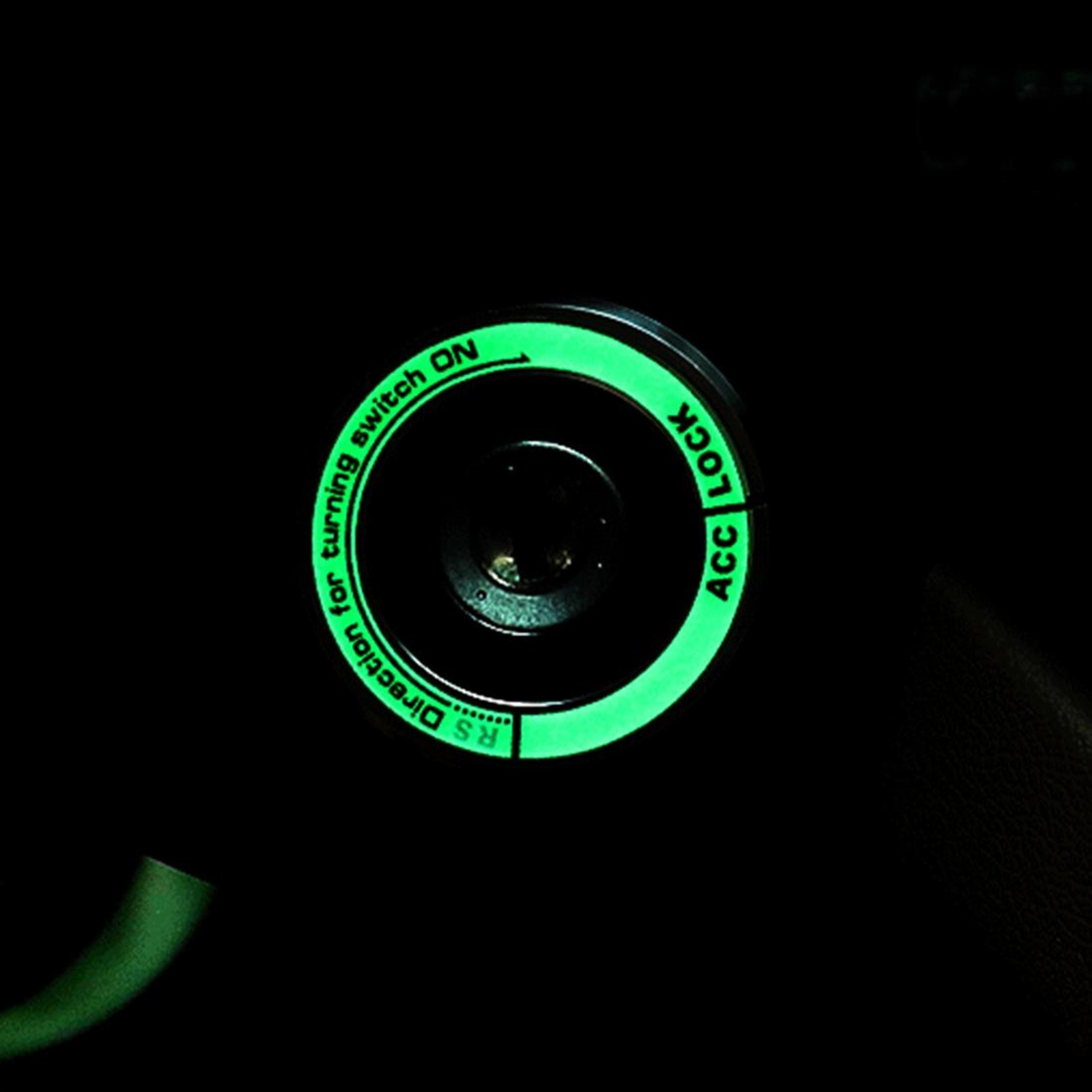 car ignition ring aluminum engine start button trim for audi and volkswagen night luminous decor