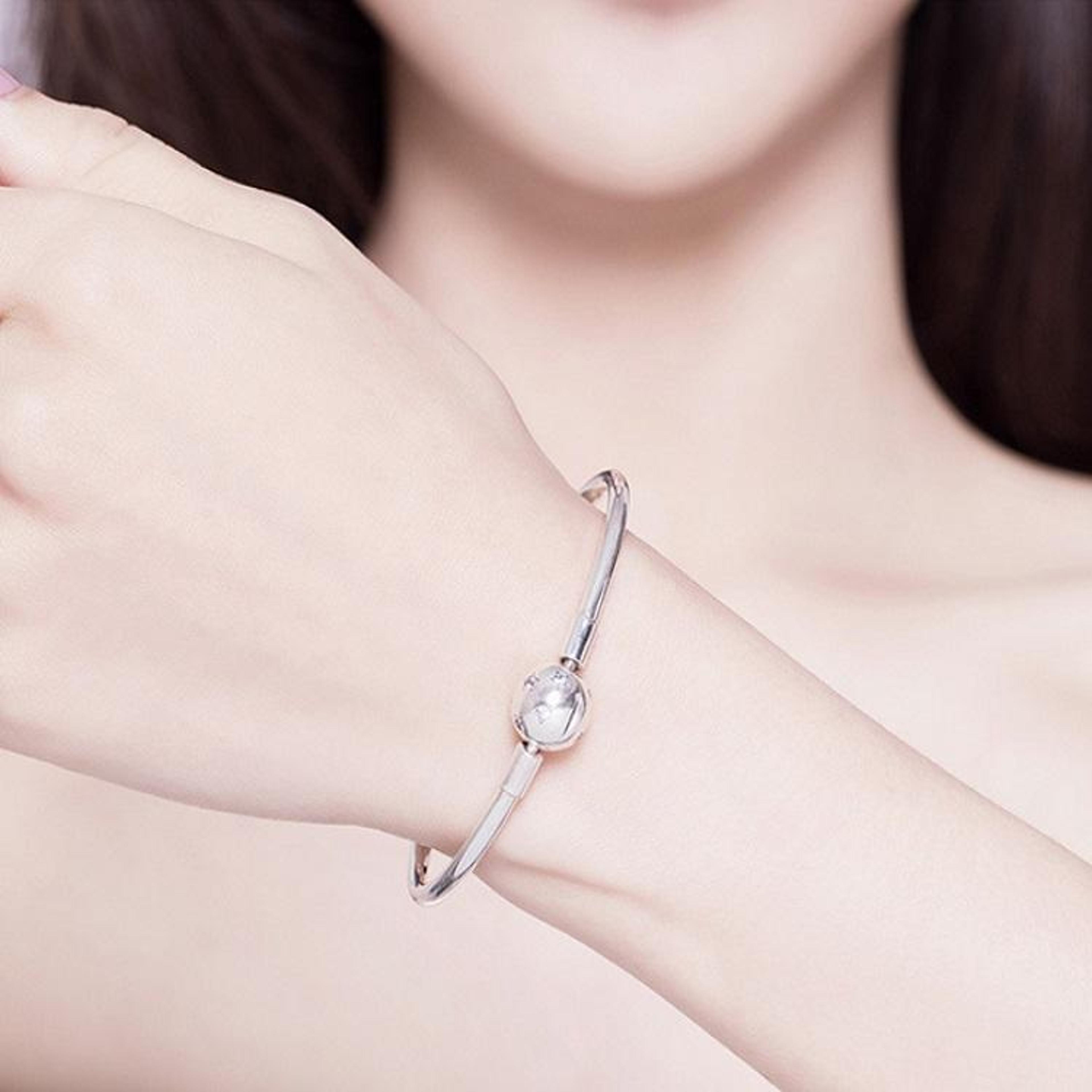 silver star bracelet zircon beaded bracelet for women