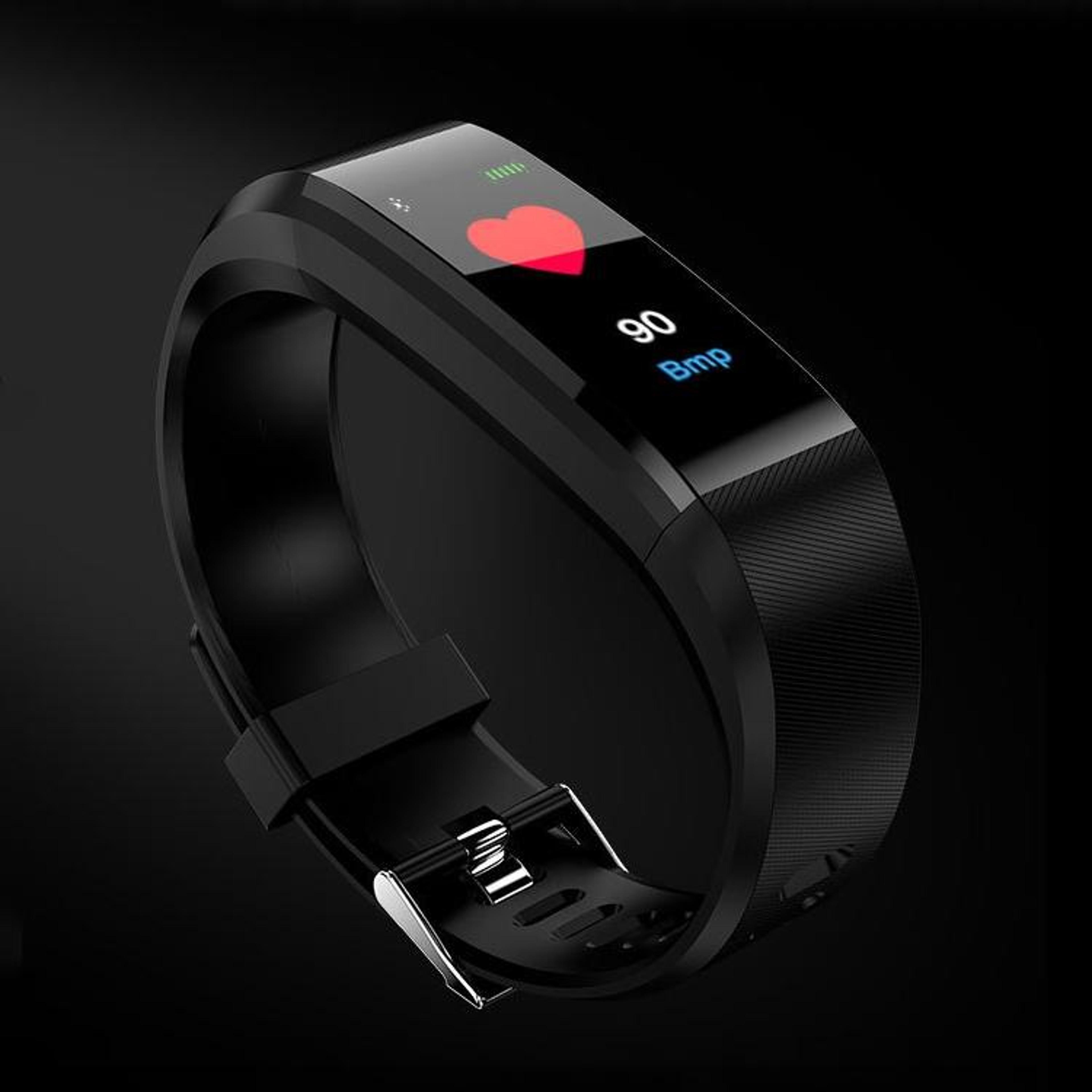 115plus smart fitness tracker with oled display heart rate monitor sleep tracker bluetooth bracelet