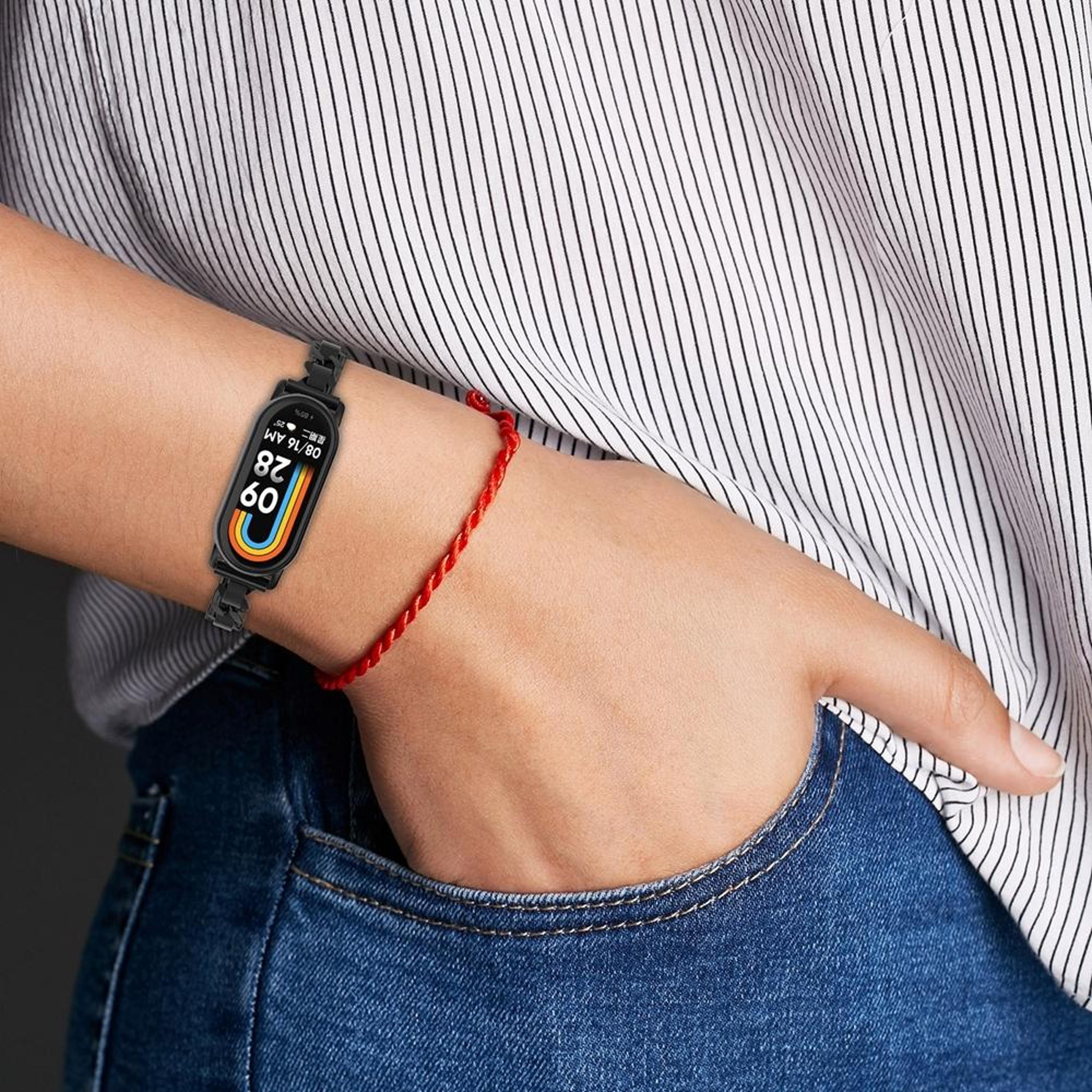 xiaomi mi band 8 replacement band adjustable metal watch band stylish mi band 8 strap