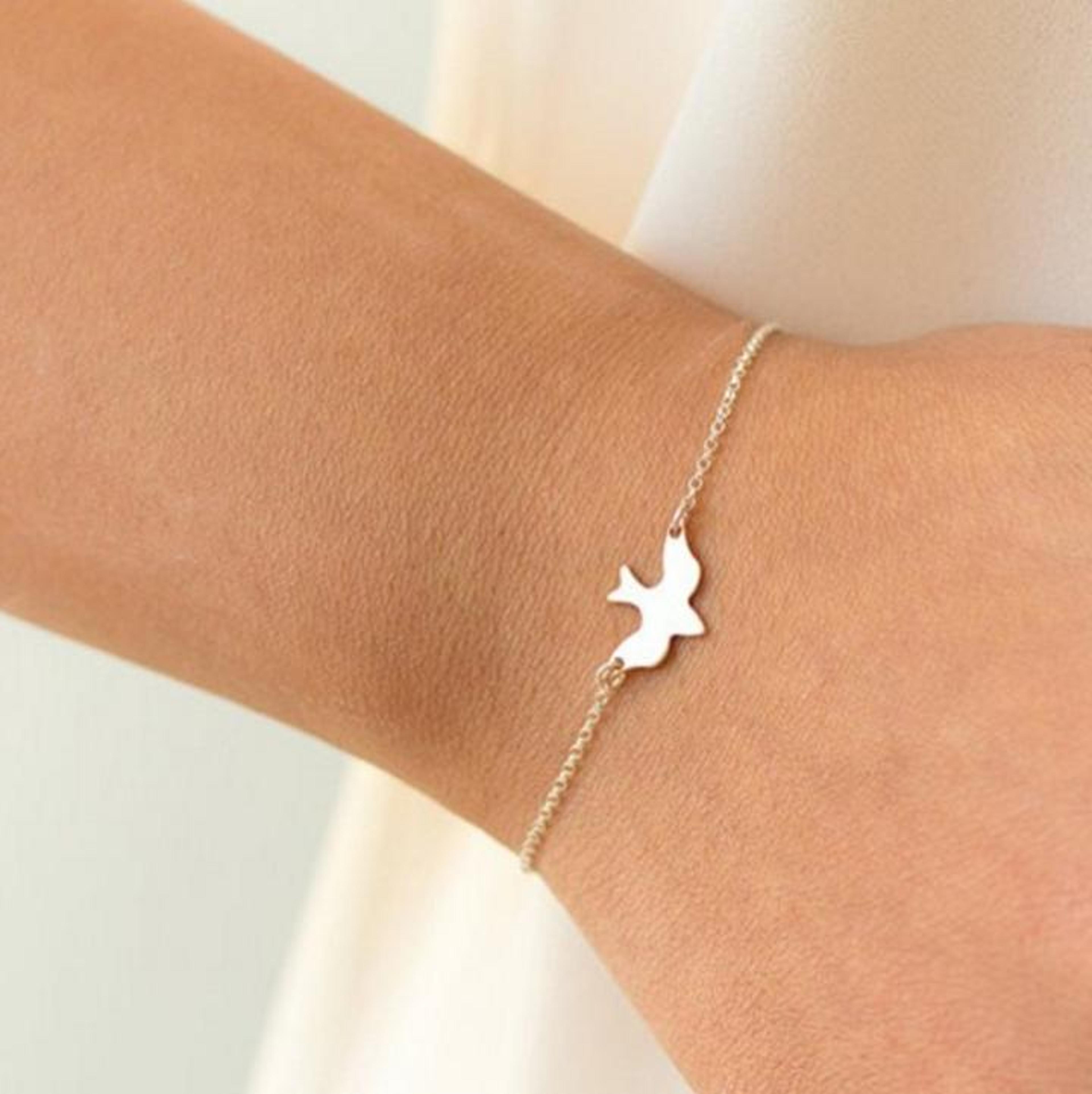 peace dove bracelet set for women minimalist stackable choker bracelets 10 pcs gift collection