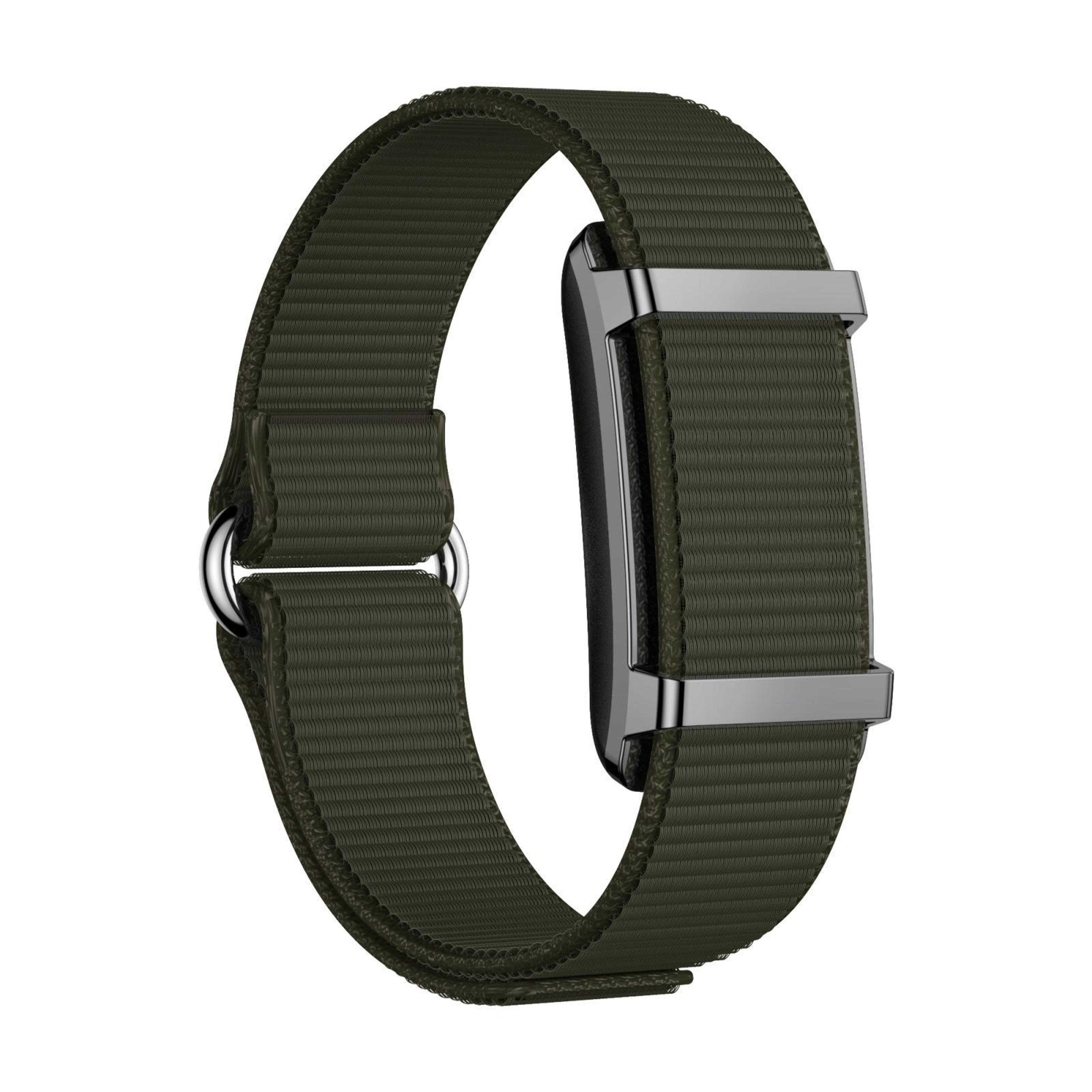 y25 screenless smart bracelet with nylon strap fitness tracker heart rate monitor