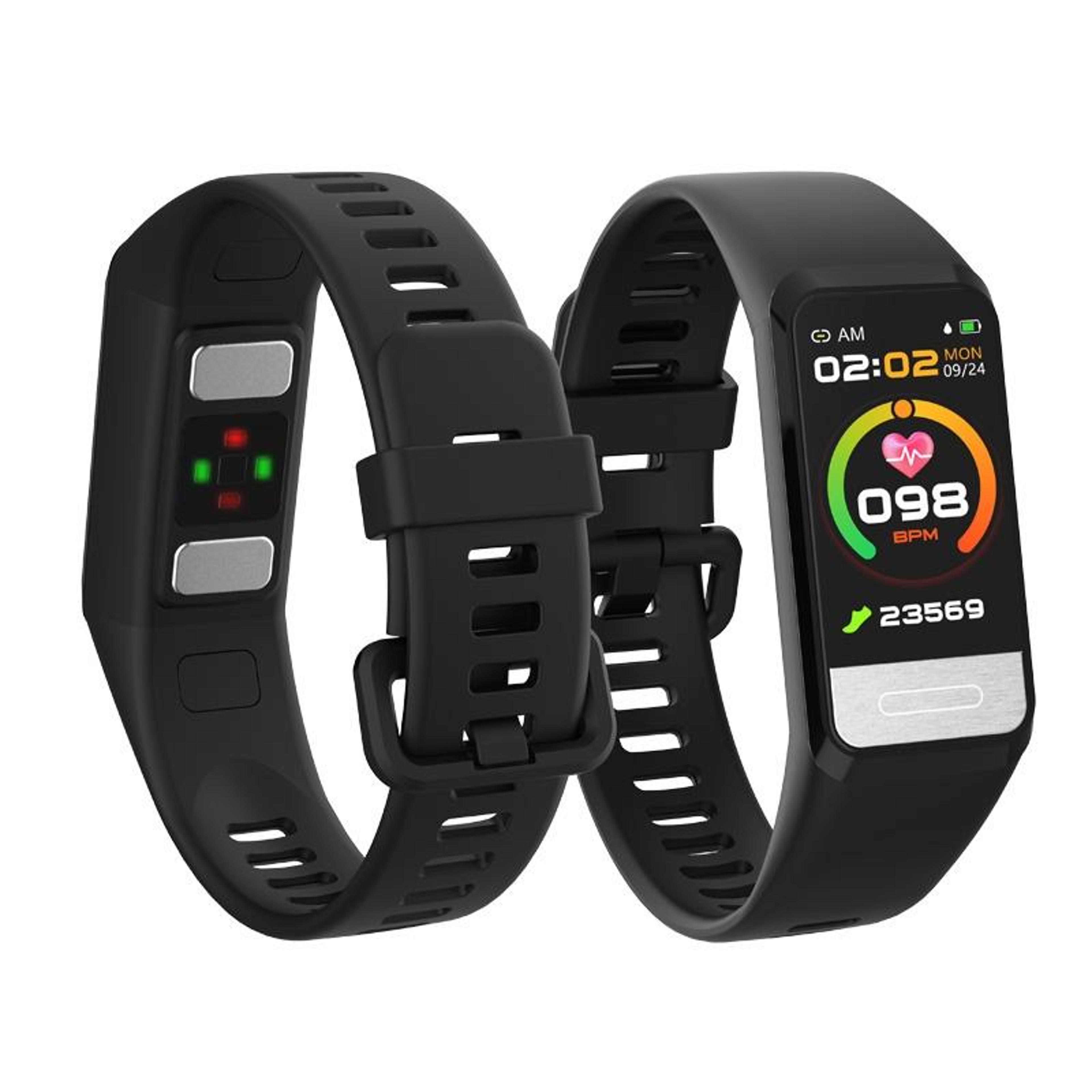 h03 smart fitness tracker with ecg sleep monitoring heart rate monitor and 1.14 inch hd display