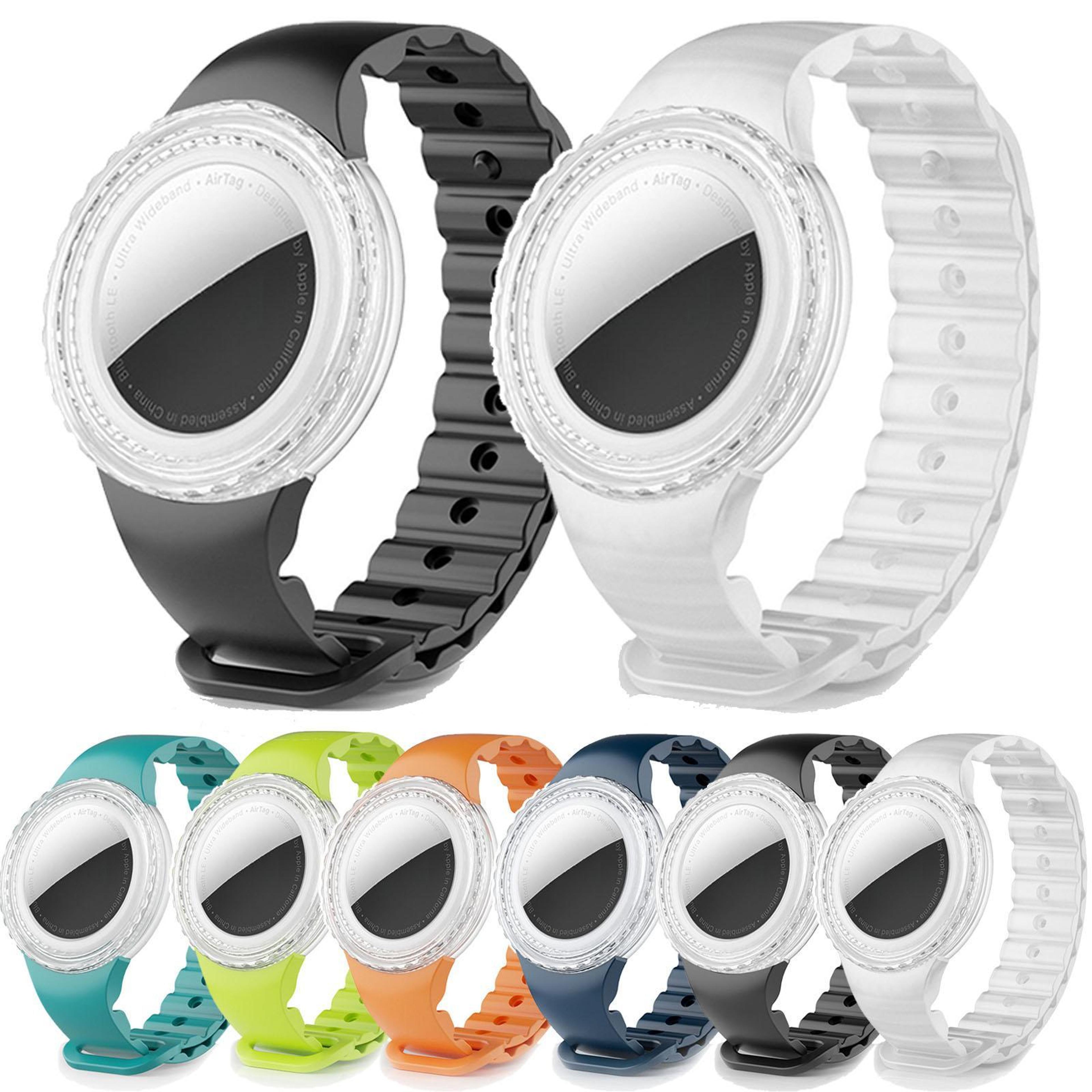 airtag bracelet waterproof silicone airtag wristband protective case for airtag 1st and 2nd gen