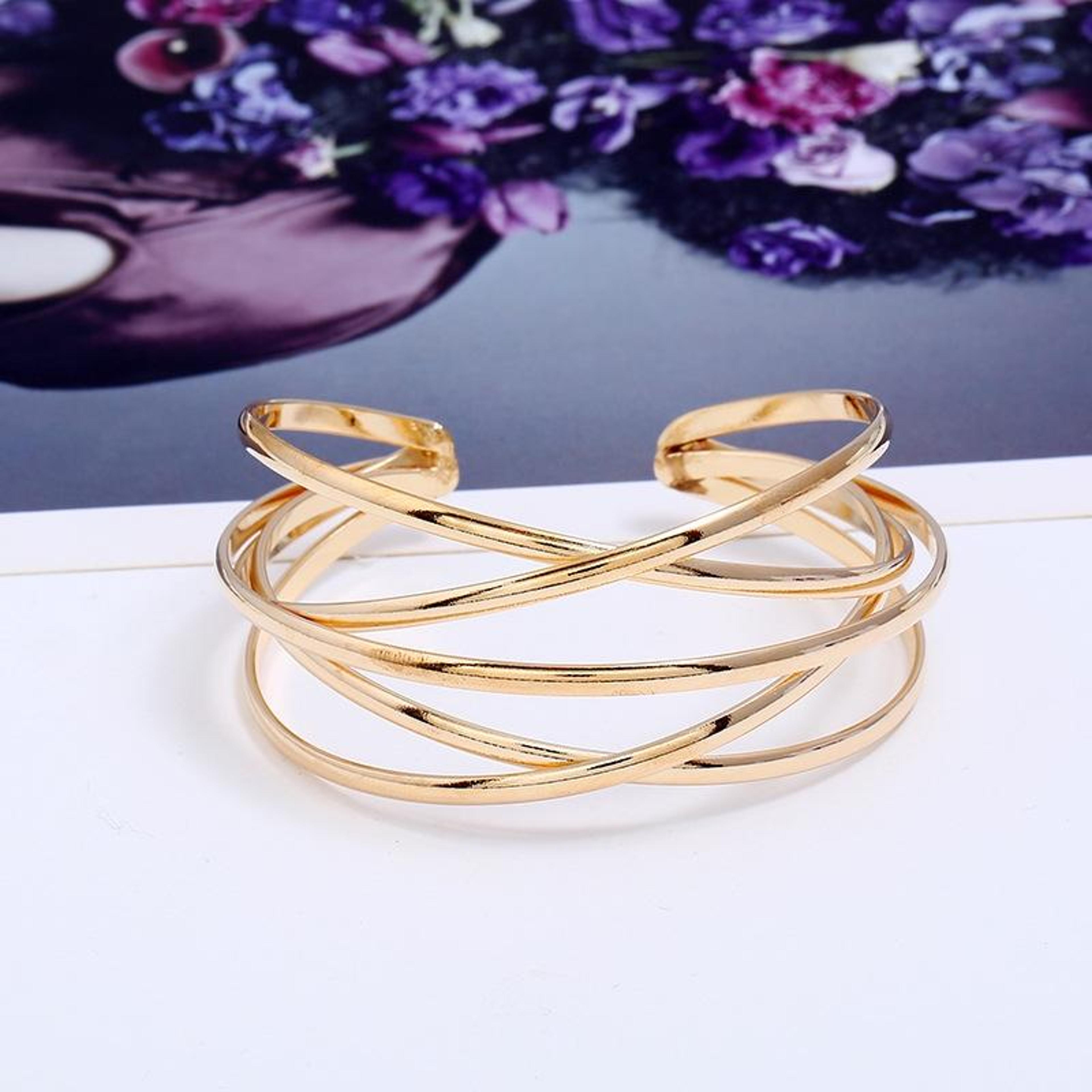 elegant cuff bangles women's bracelet fashion bangles open cuff jewelry gift for her