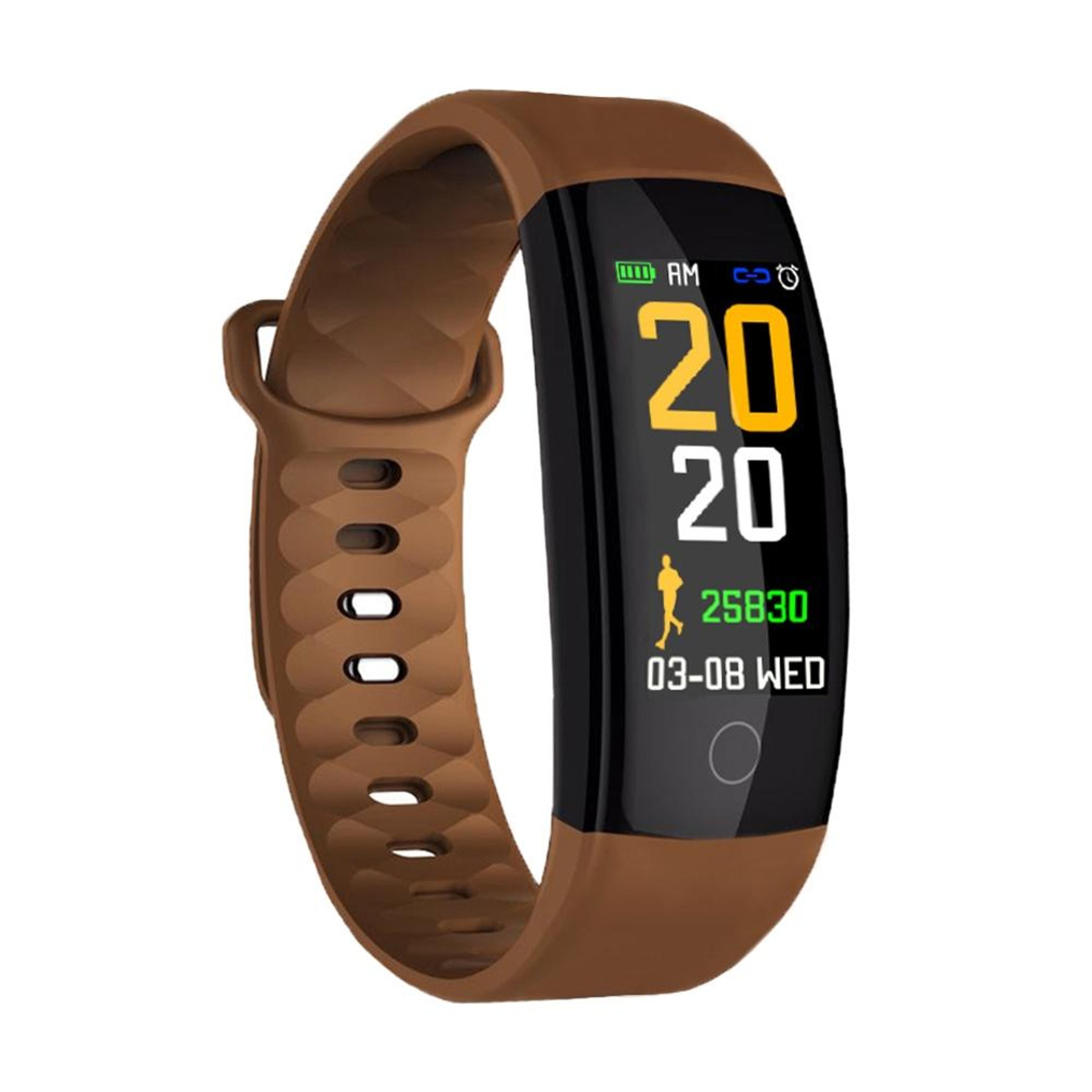 qs01 smart watch fitness tracker with heart rate monitor, sleep tracking & ip67 waterproof