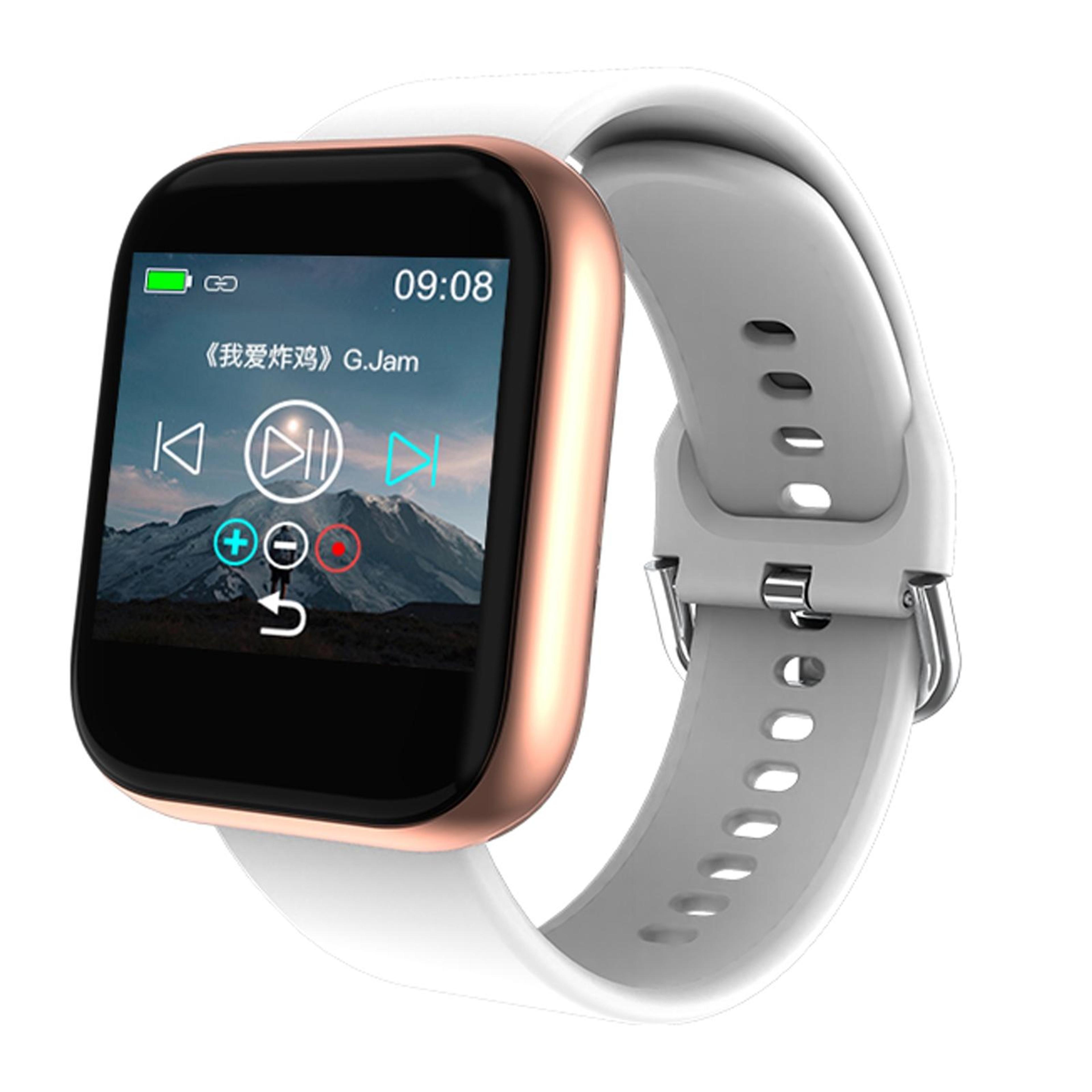 t3m smart bracelet with mp3 player, 1.3 inch color display & health tracking