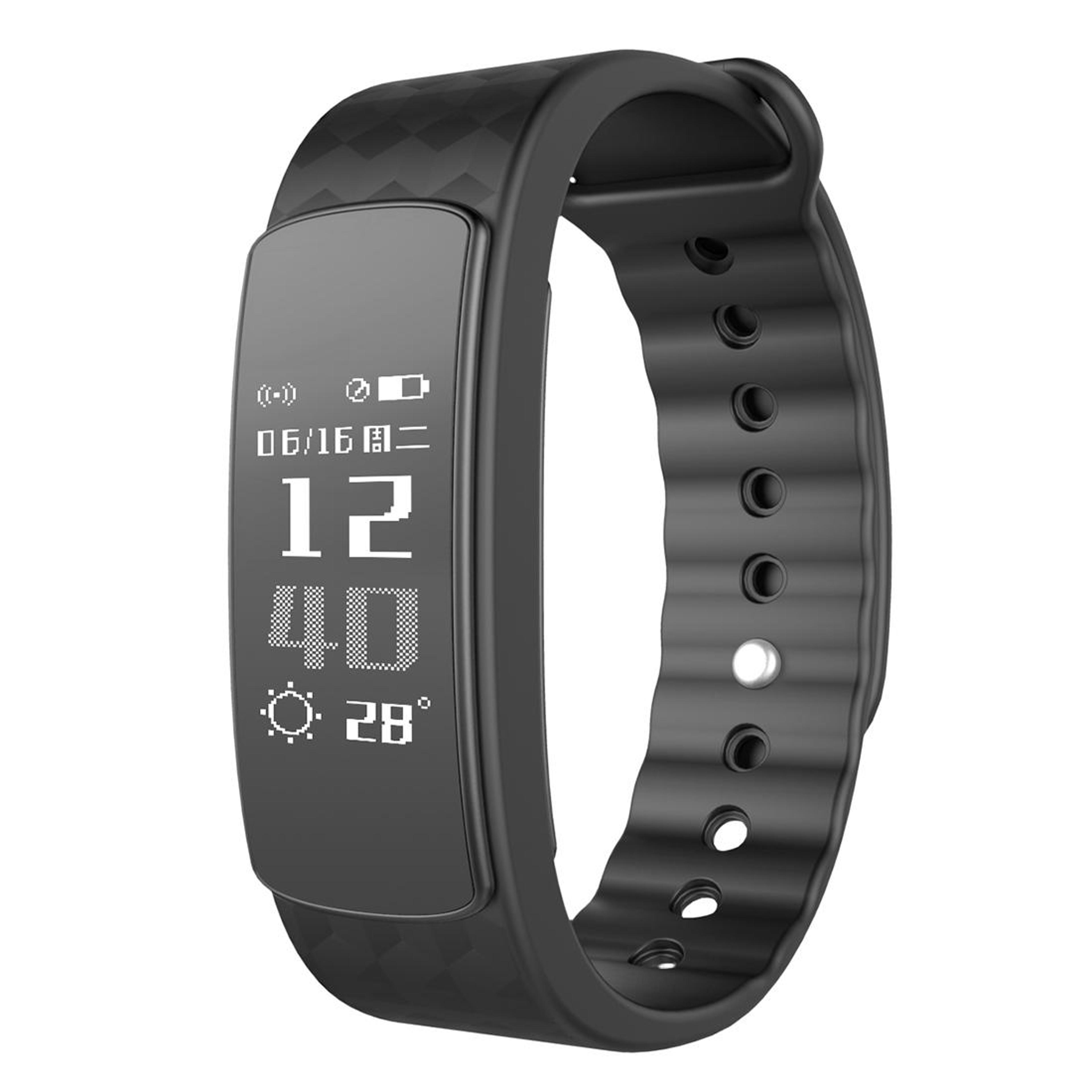 iwown i3 hr fitness tracker smart bracelet with heart rate monitor for android & iphone