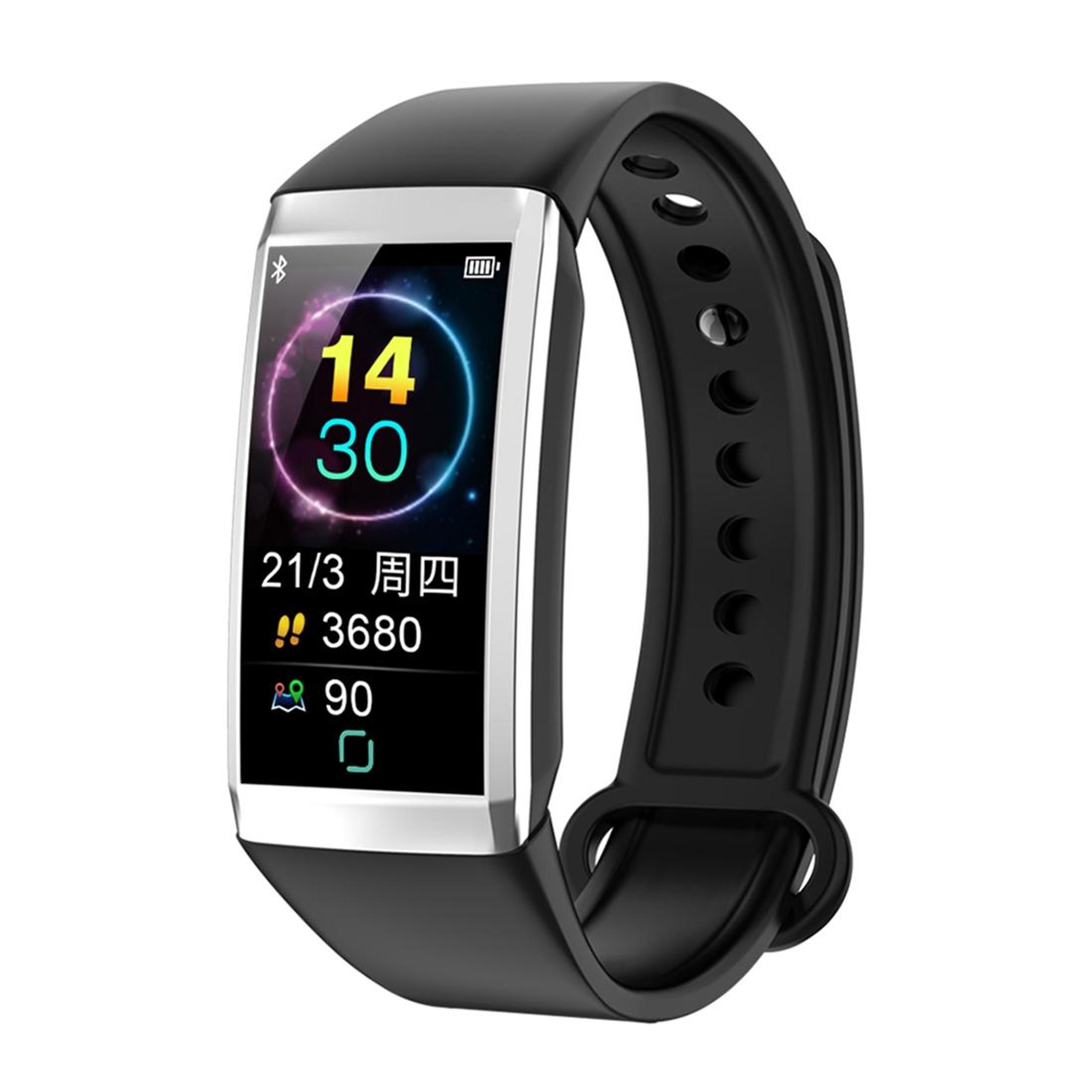 td19 smart fitness tracker with 1.14 inch ips display, heart rate monitor watch, ip67 waterproof