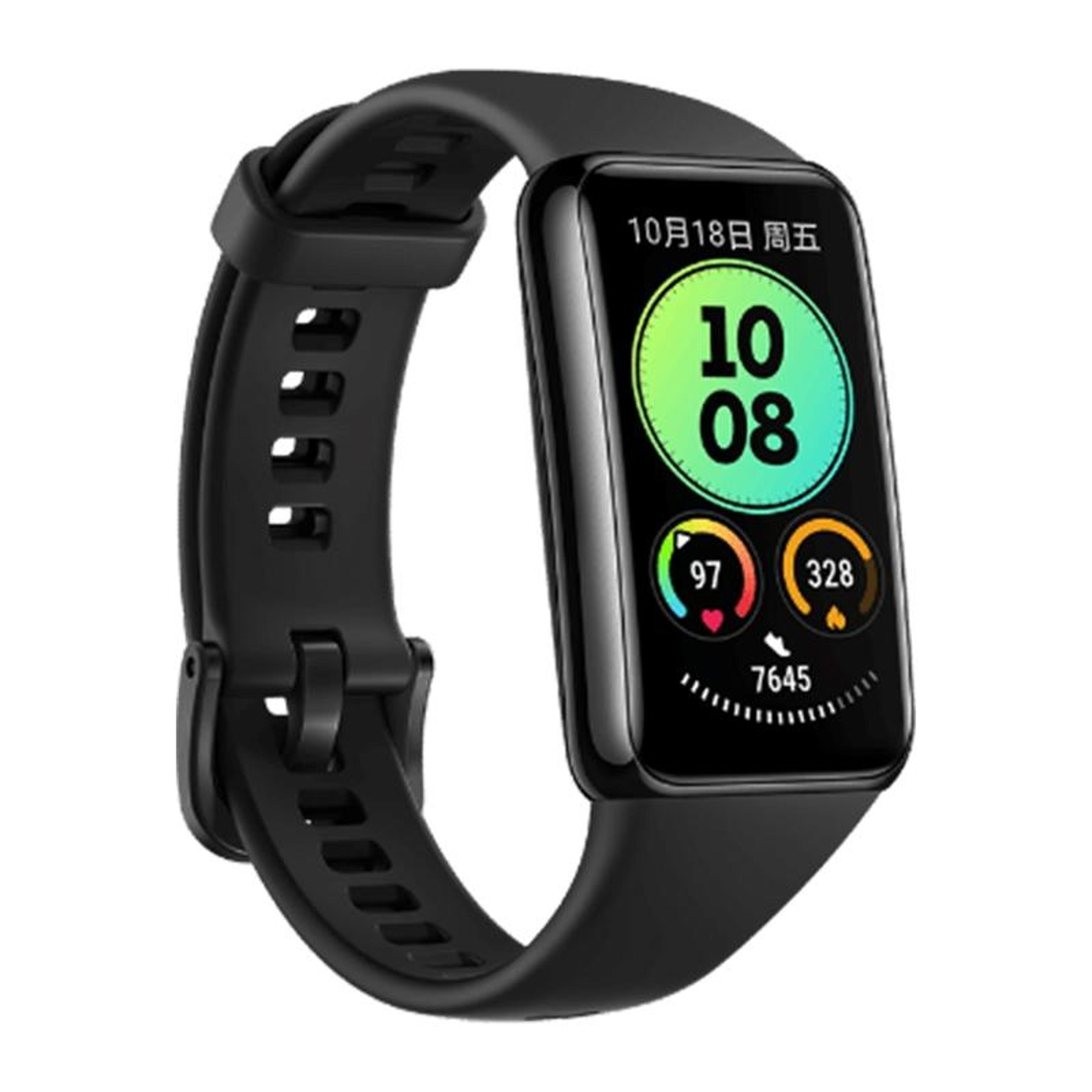 huawei band 6 pro amoled fitness tracker with nfc, health monitoring & 96 sports modes