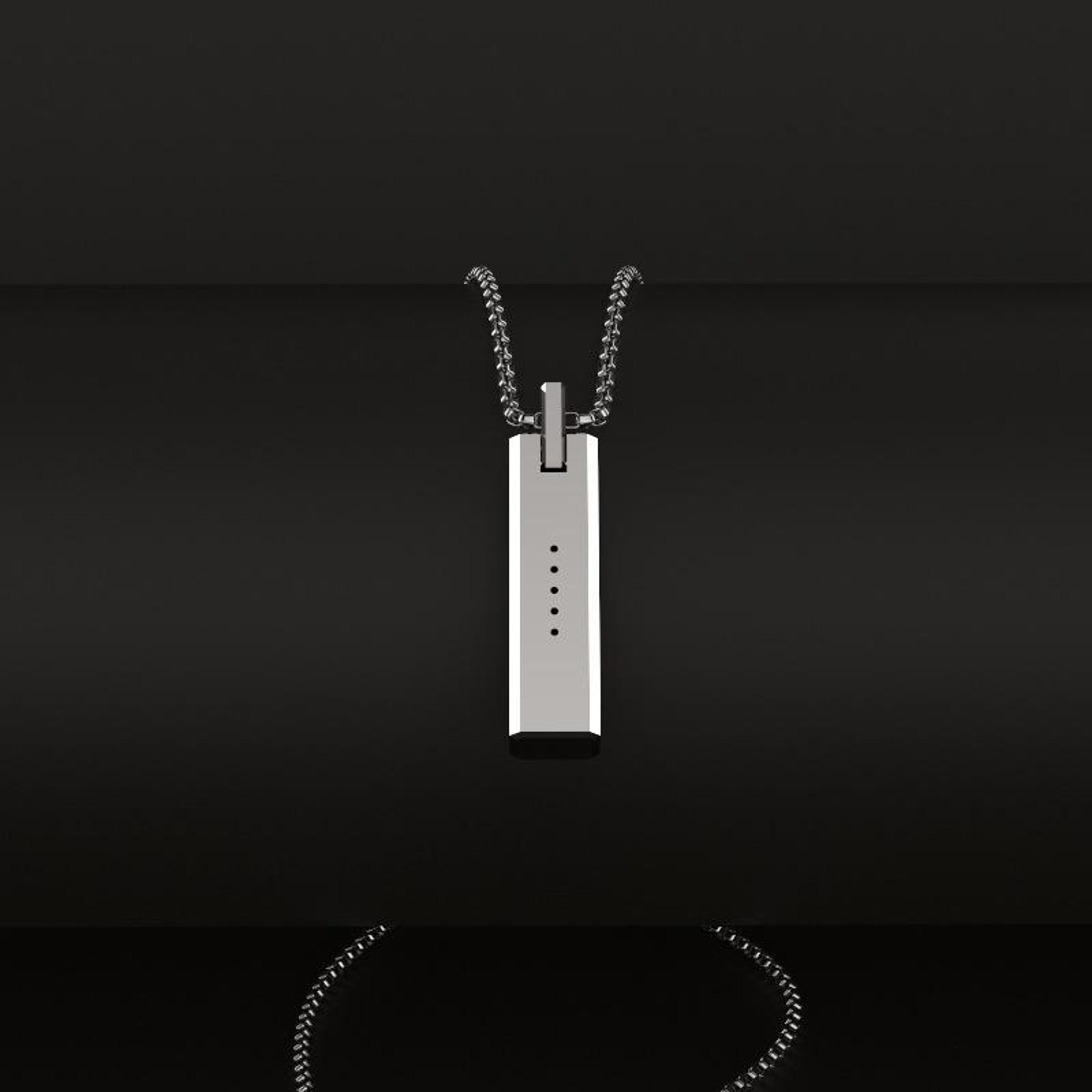 mijobs fitbit flex 2 necklace magnetic pendant stainless steel fitness tracker accessory