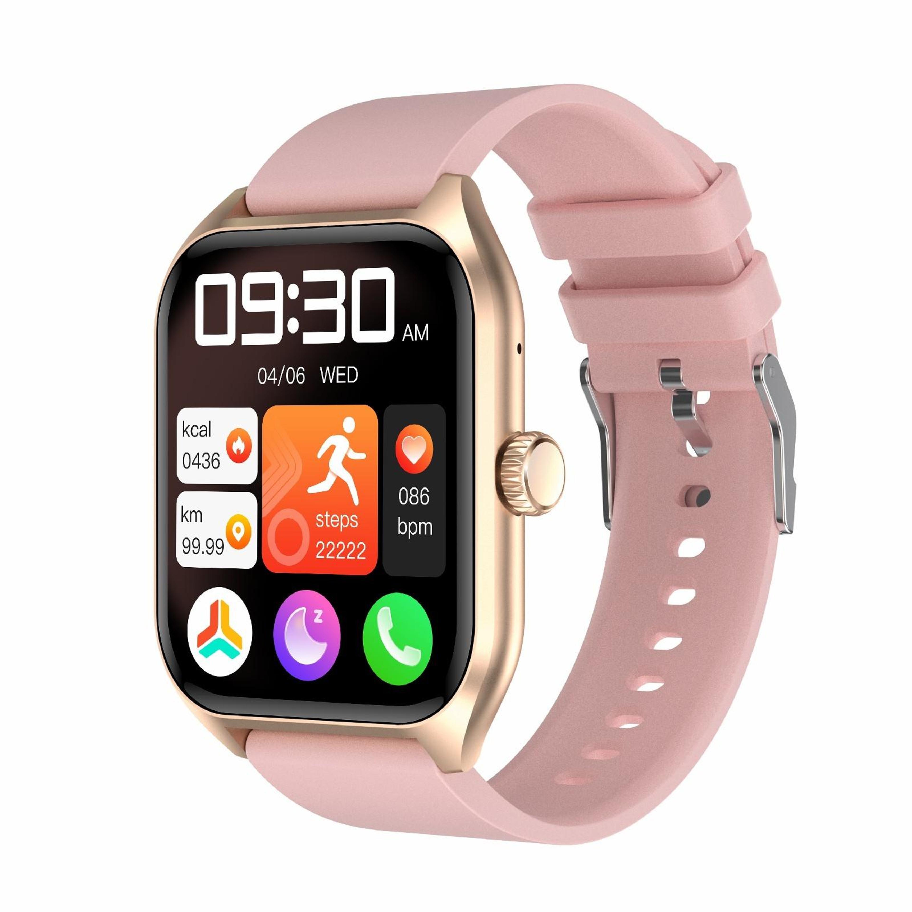 qx5 bluetooth calling smart watch with 1.96 inch hd display health fitness tracker