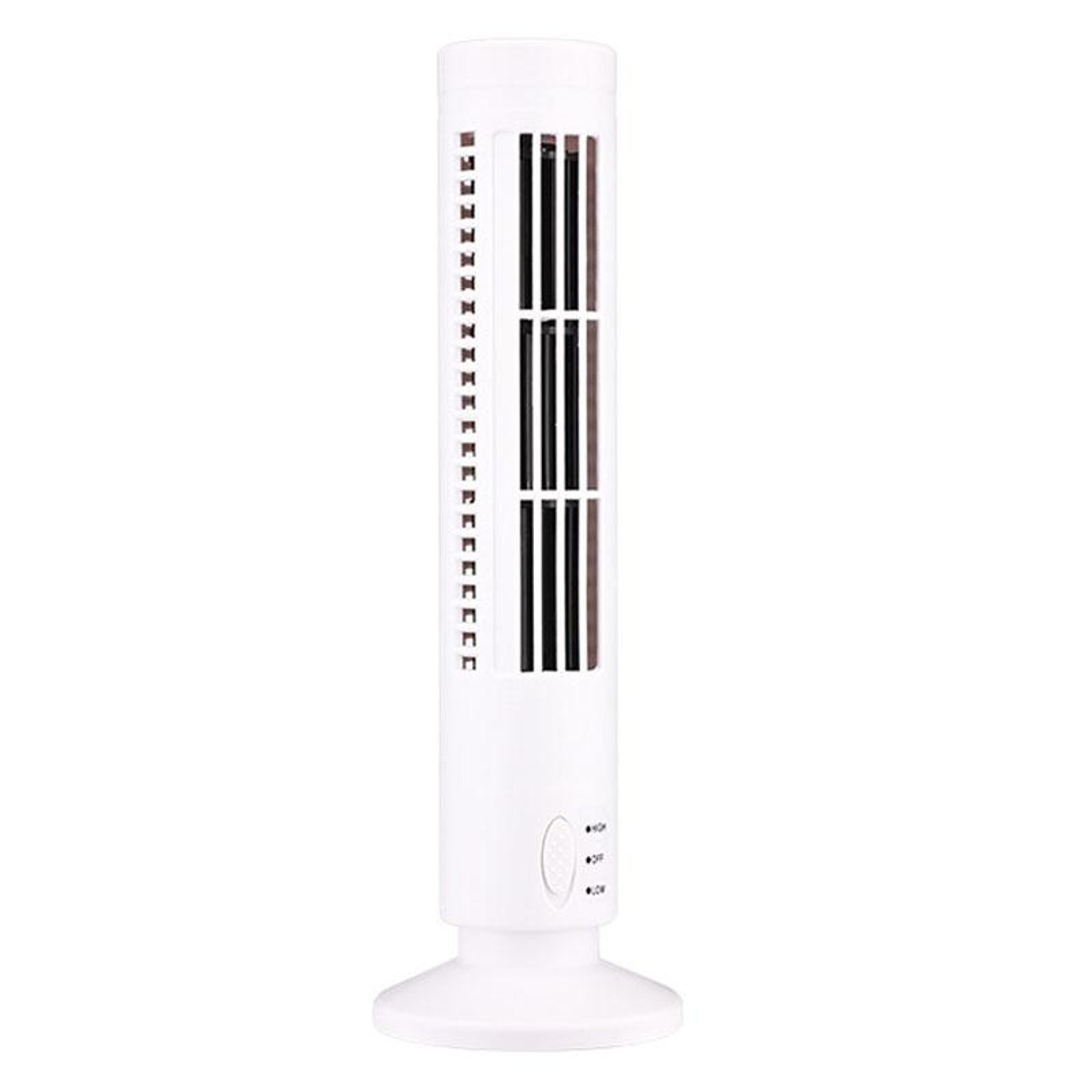 portable usb tower fan leafless desk fan with 2 speed cooling