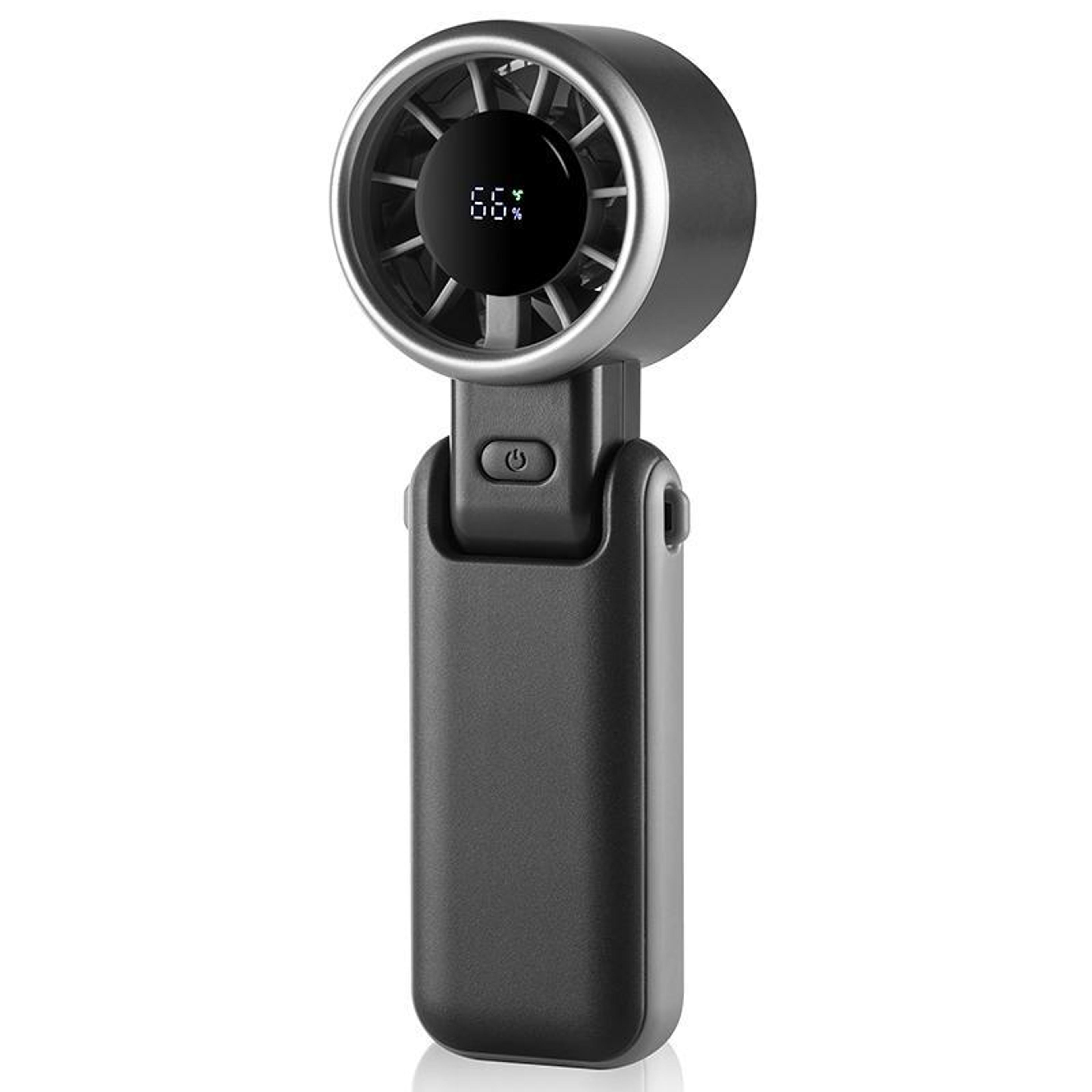 high speed foldable handheld fan with 5-speed turbo cooling usb rechargeable portable desk fan