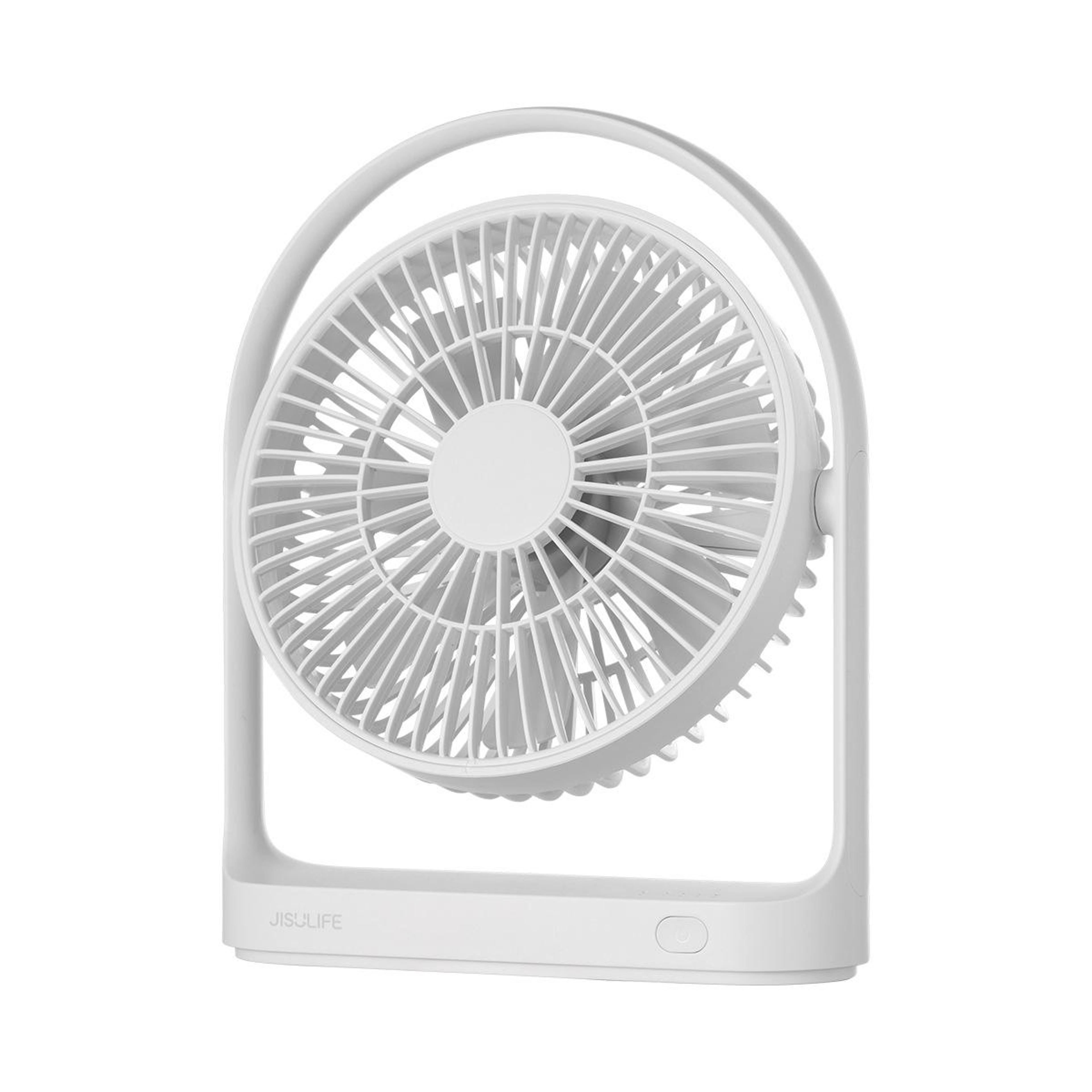 4000mah rechargeable desk fan portable mini fan with 4 speeds usb c quiet cooling white