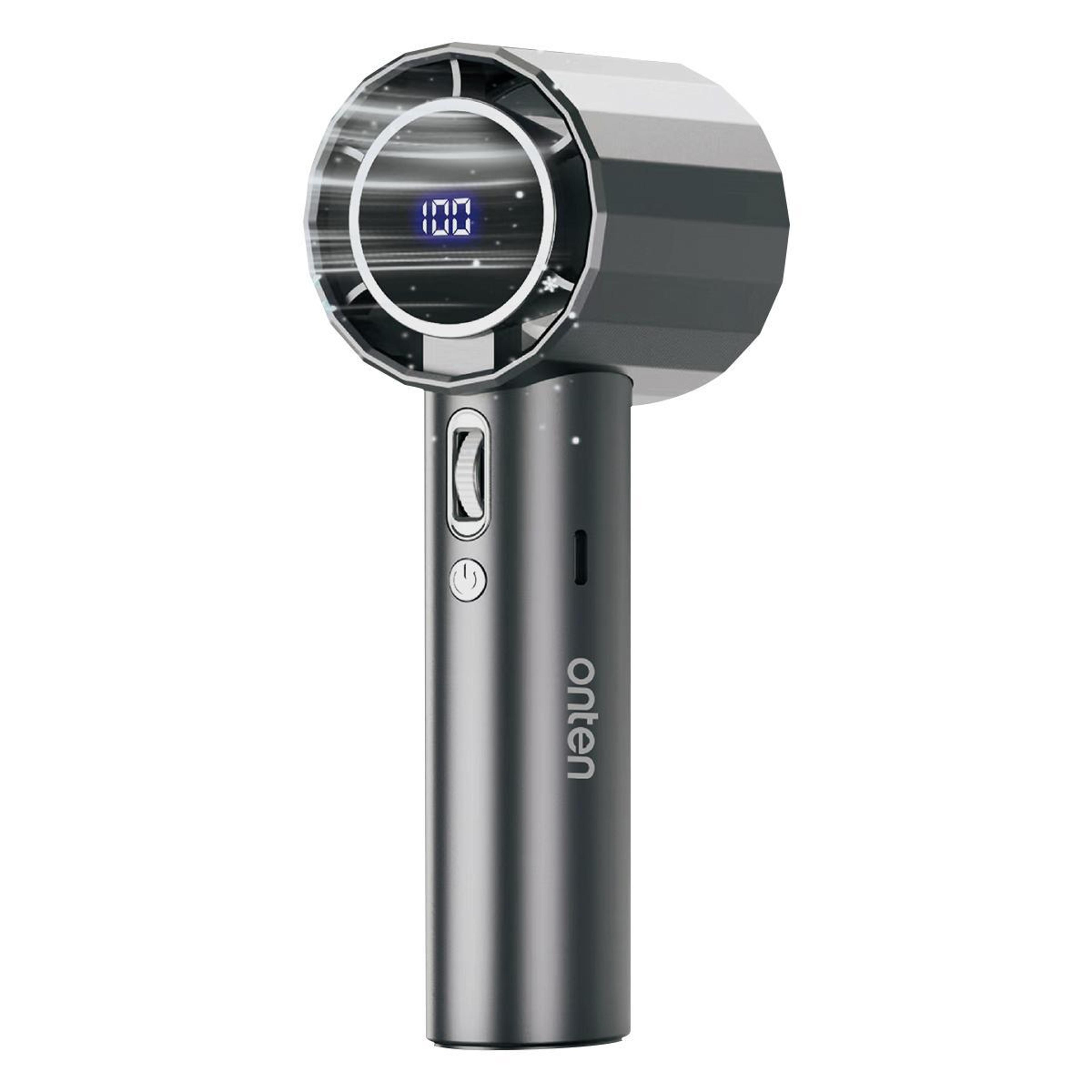 f10 handheld fan 100-speed portable fan with turbo airflow usb rechargeable