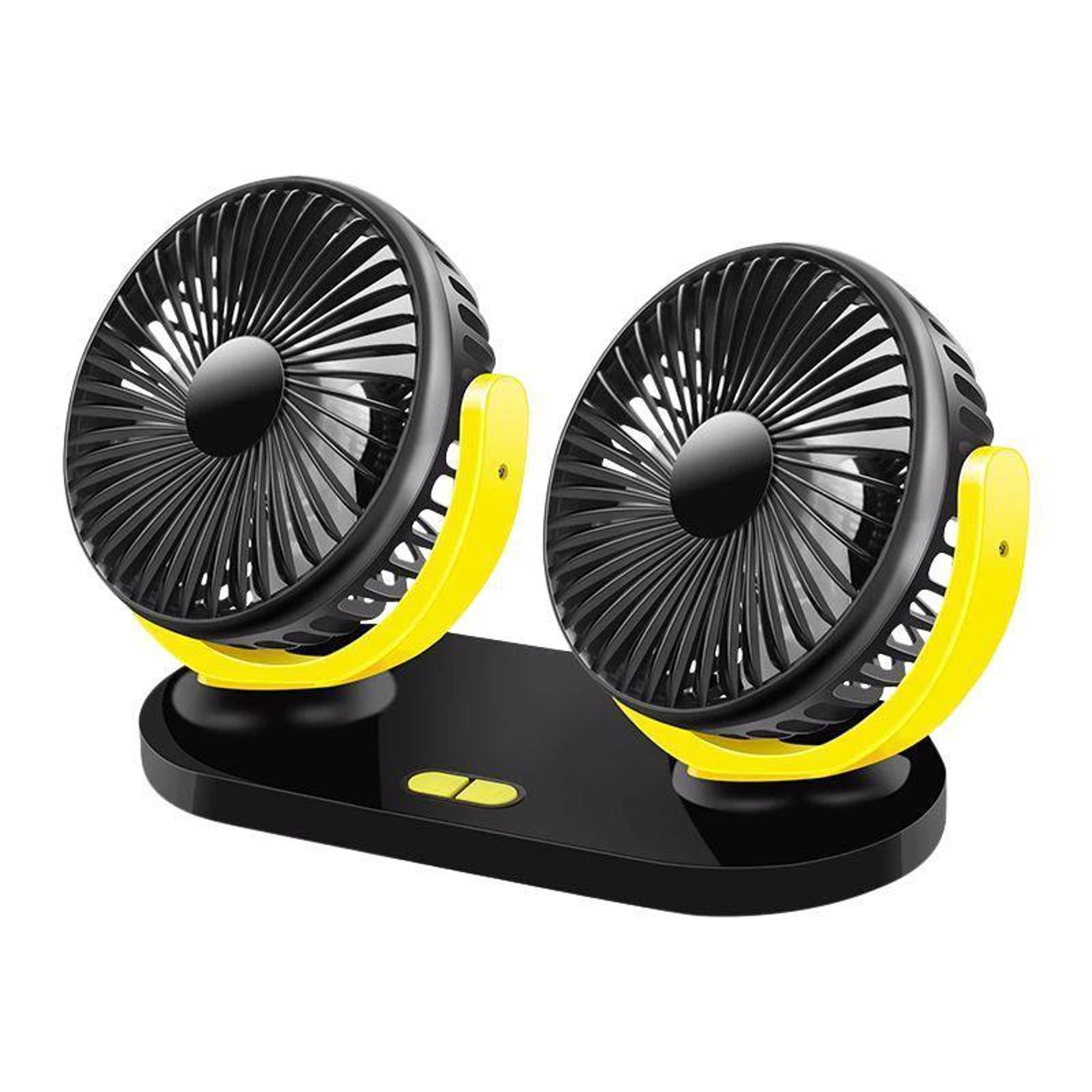 usb dual head desk fan quiet portable usb fan with 360° adjustable high wind cooling