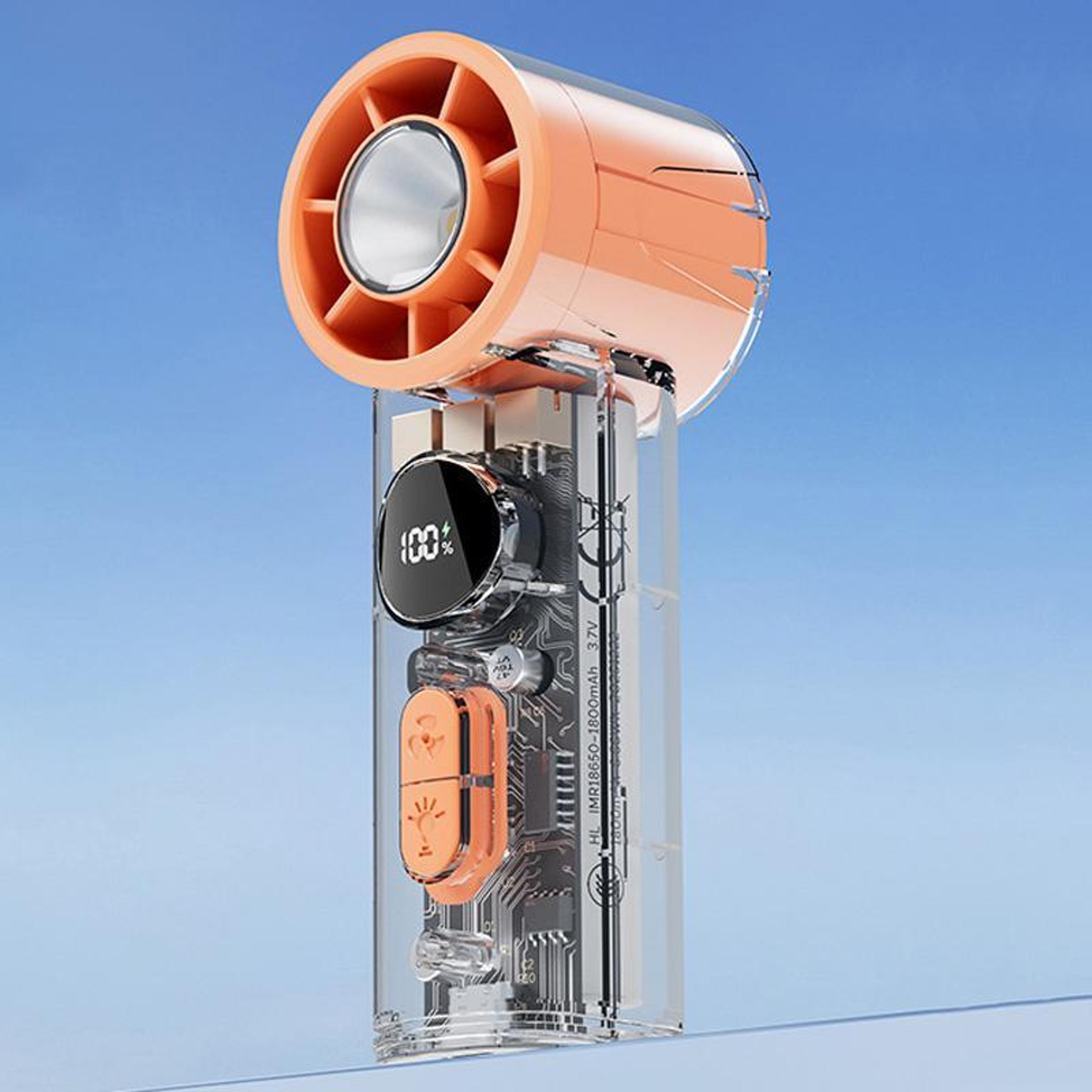s8 portable handheld fan with ice cooling fan digital display usb rechargeable quiet personal fan