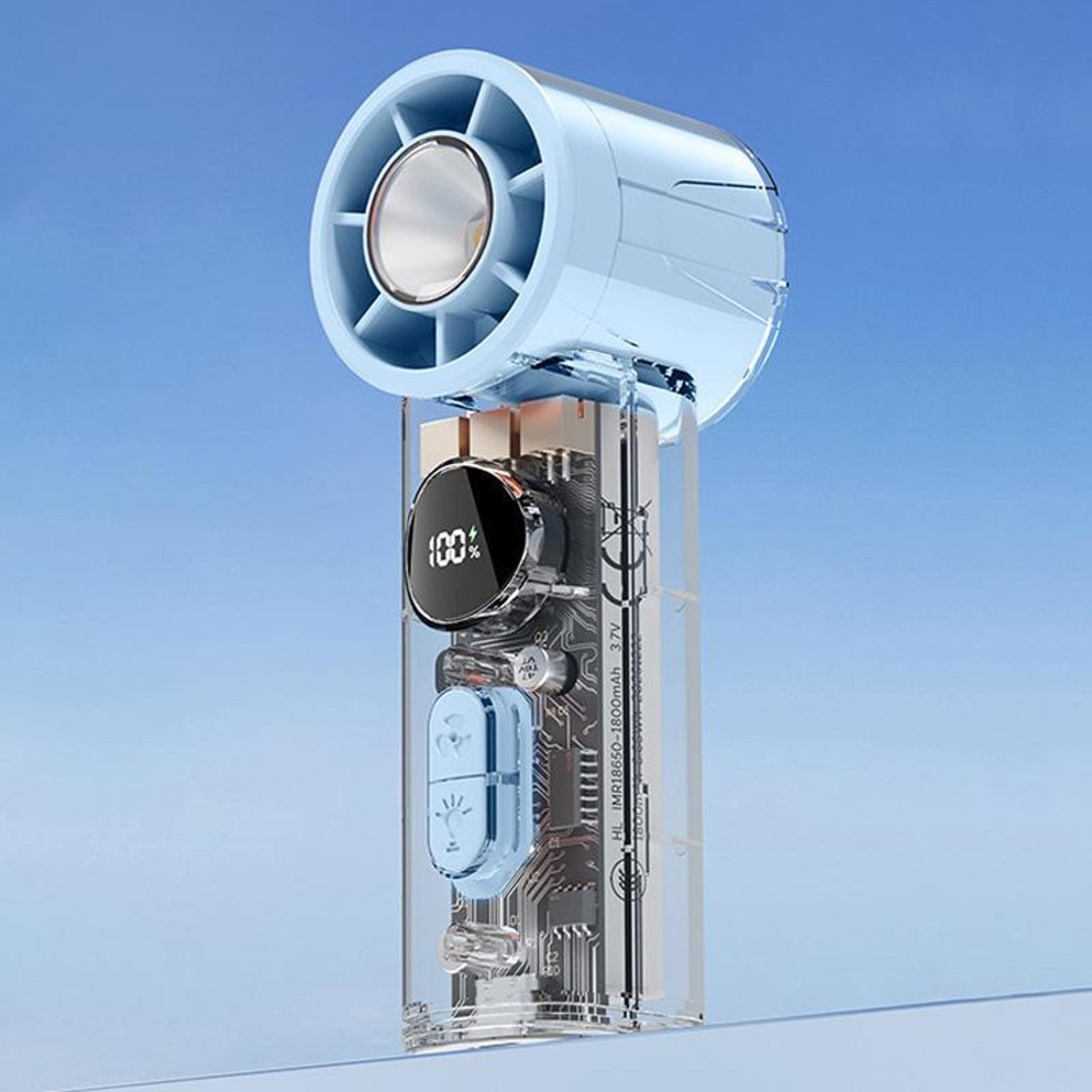 s8 portable cooling fan with ice cooling digital display rechargeable handheld fan