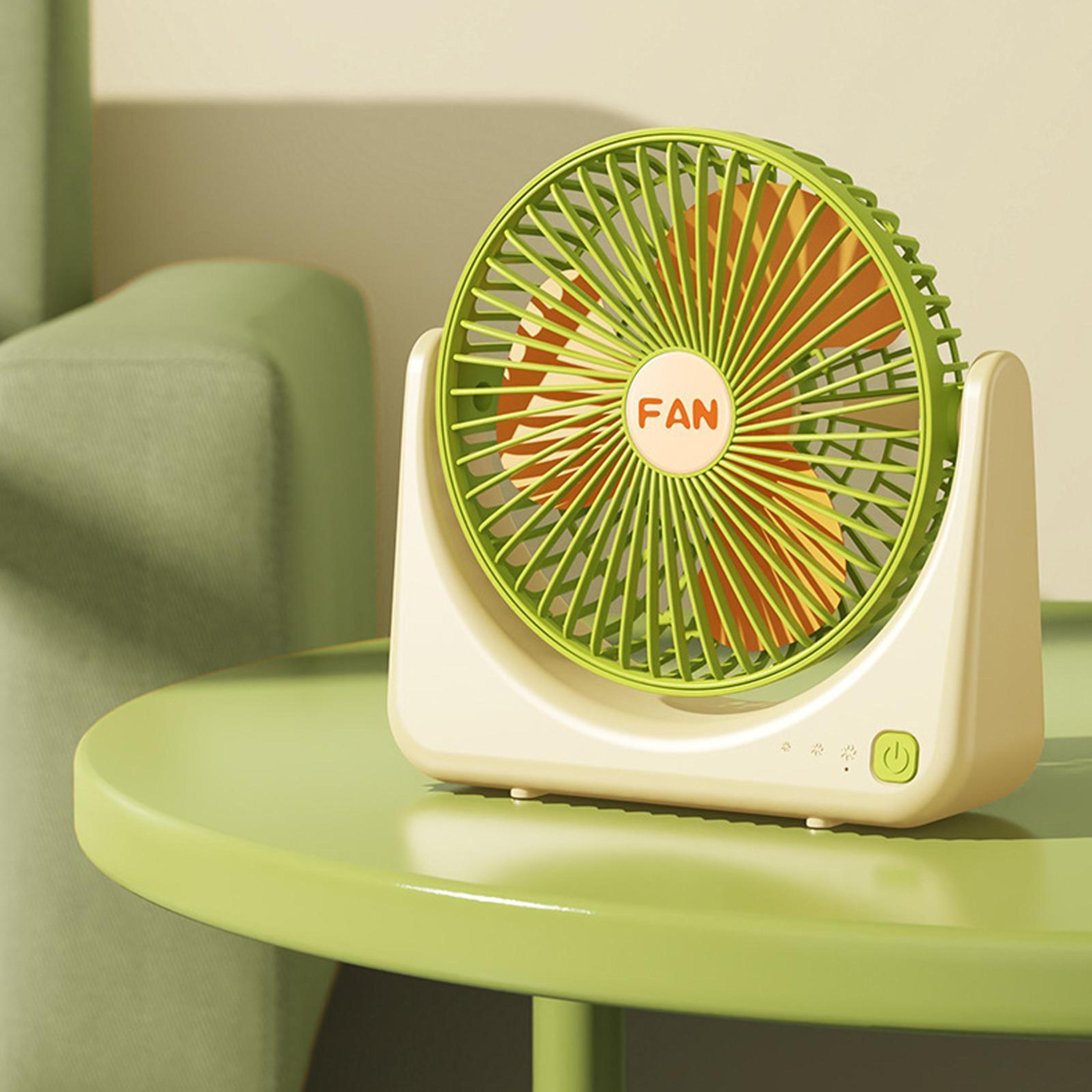 usb rechargeable mini desk fan portable desktop fan quiet personal air circulator