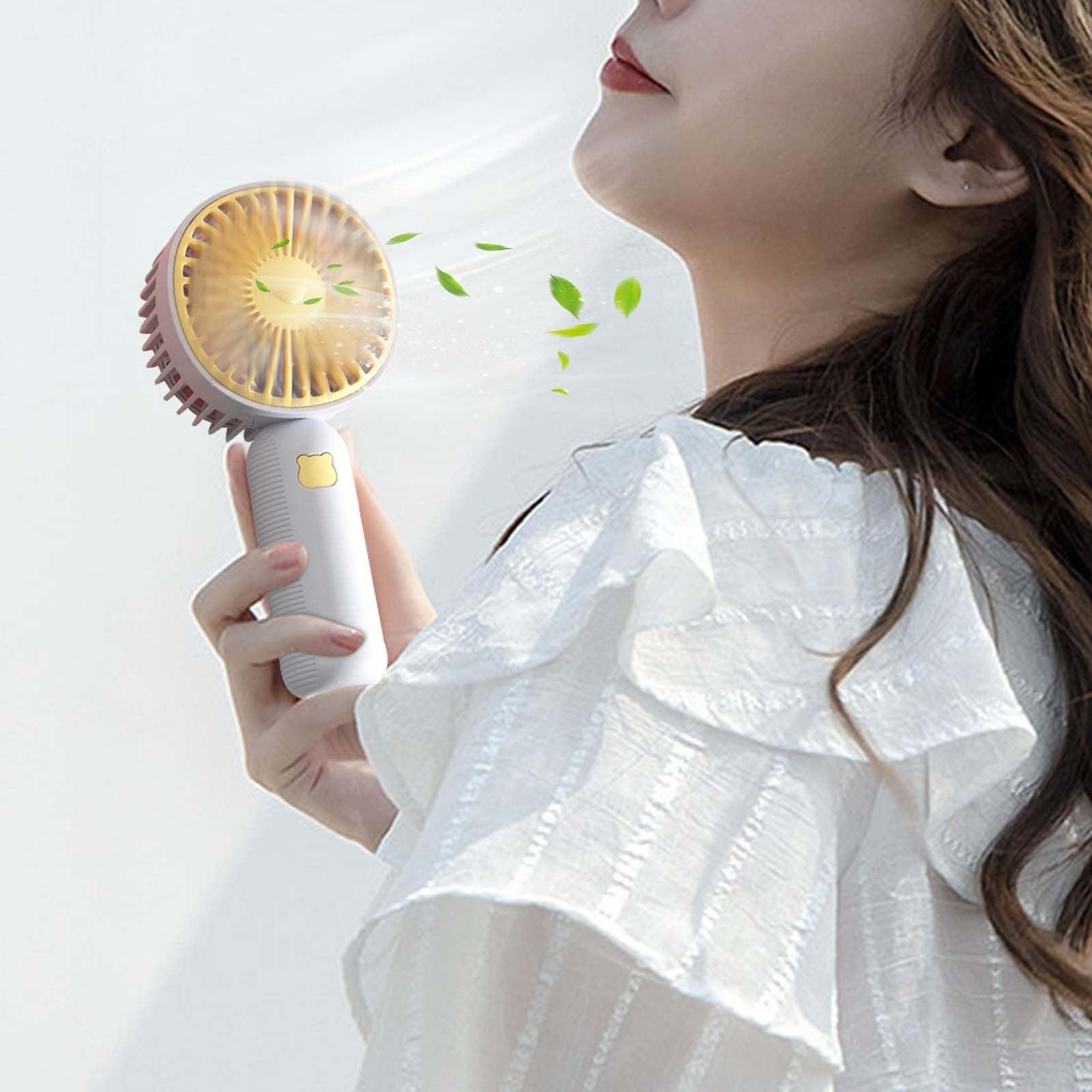 portable handheld fan usb rechargeable fan mini desktop fan for home office travel