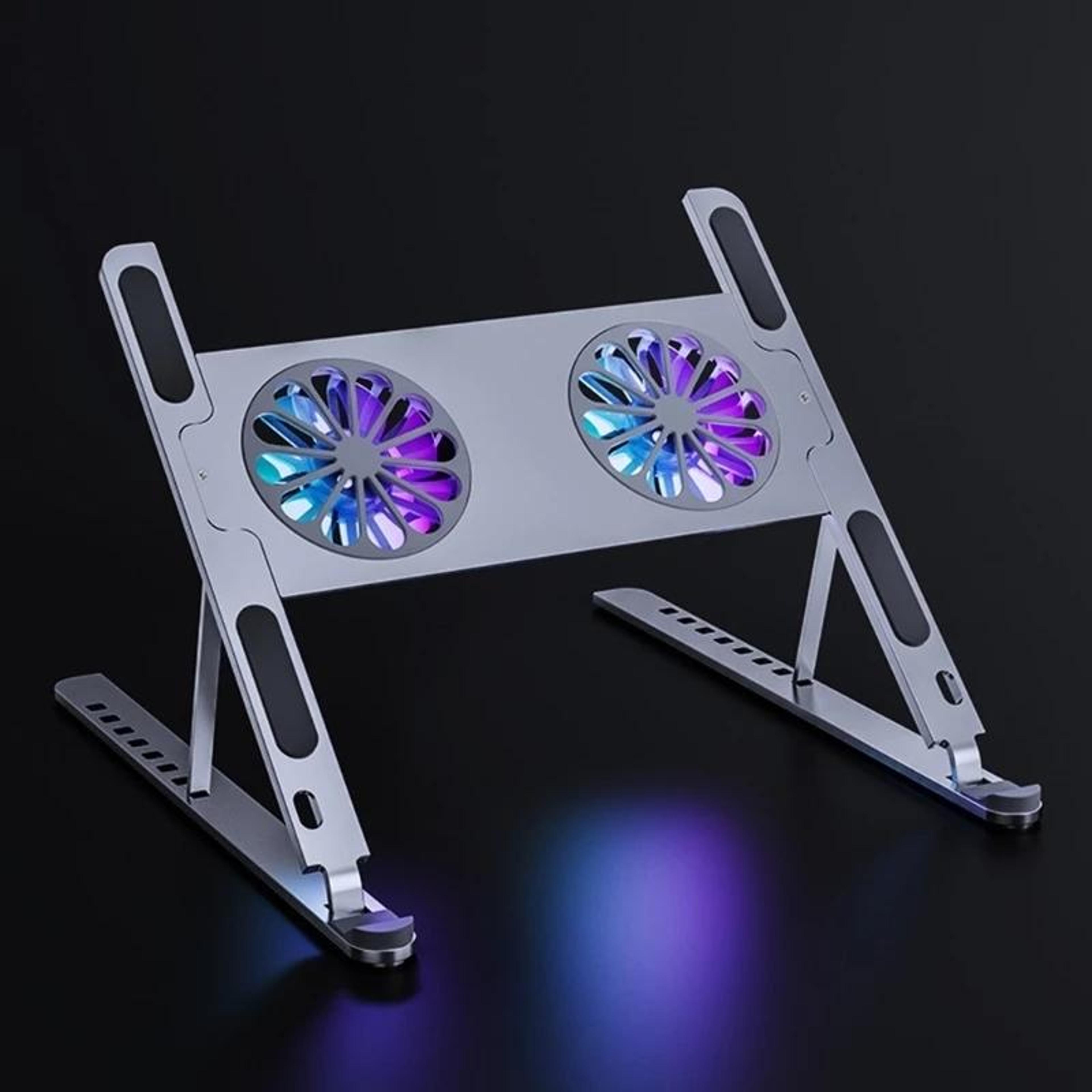 adjustable laptop stand aluminum laptop cooling stand with dual fans