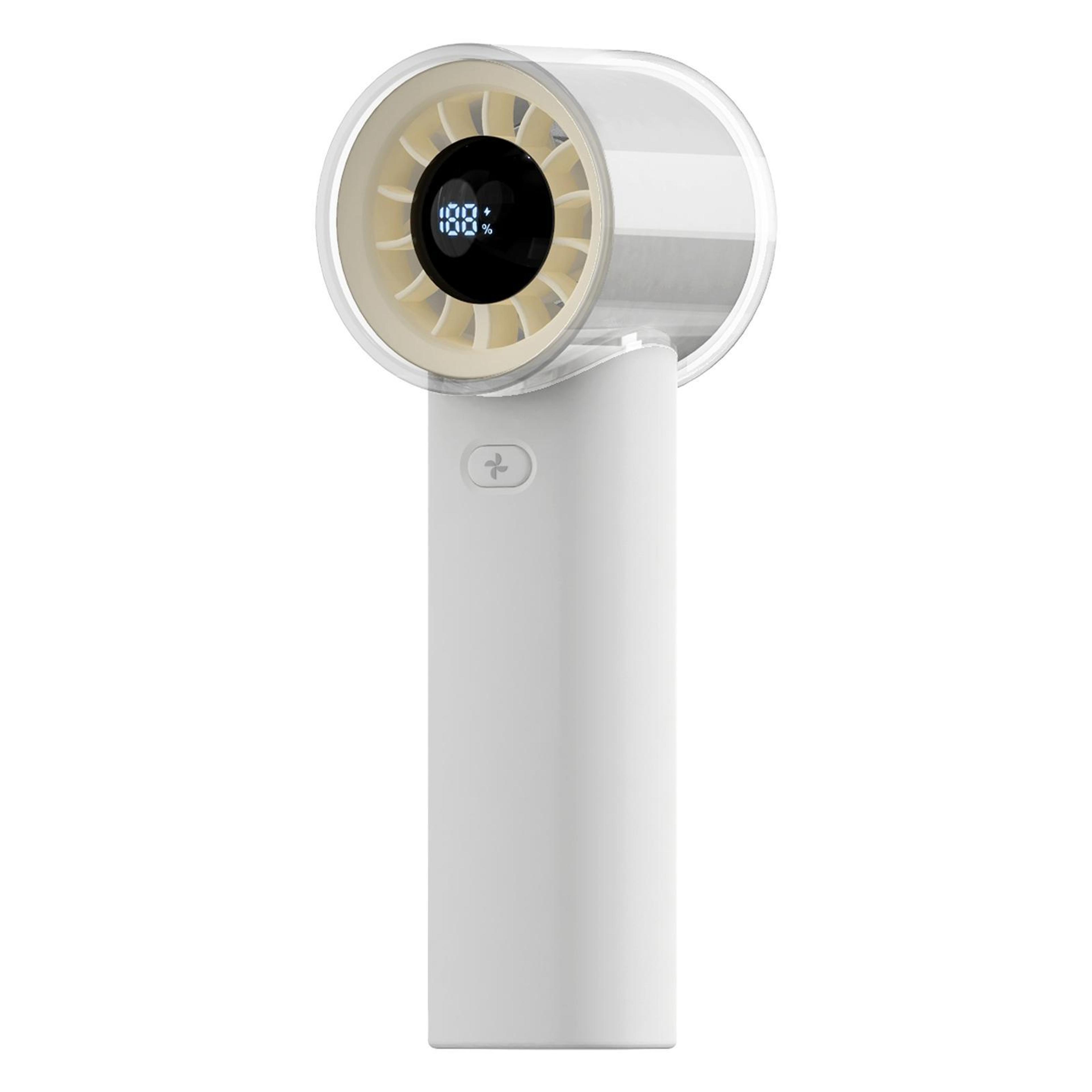 led digital display handheld fan portable rechargeable fan with 100-speed turbo cooling