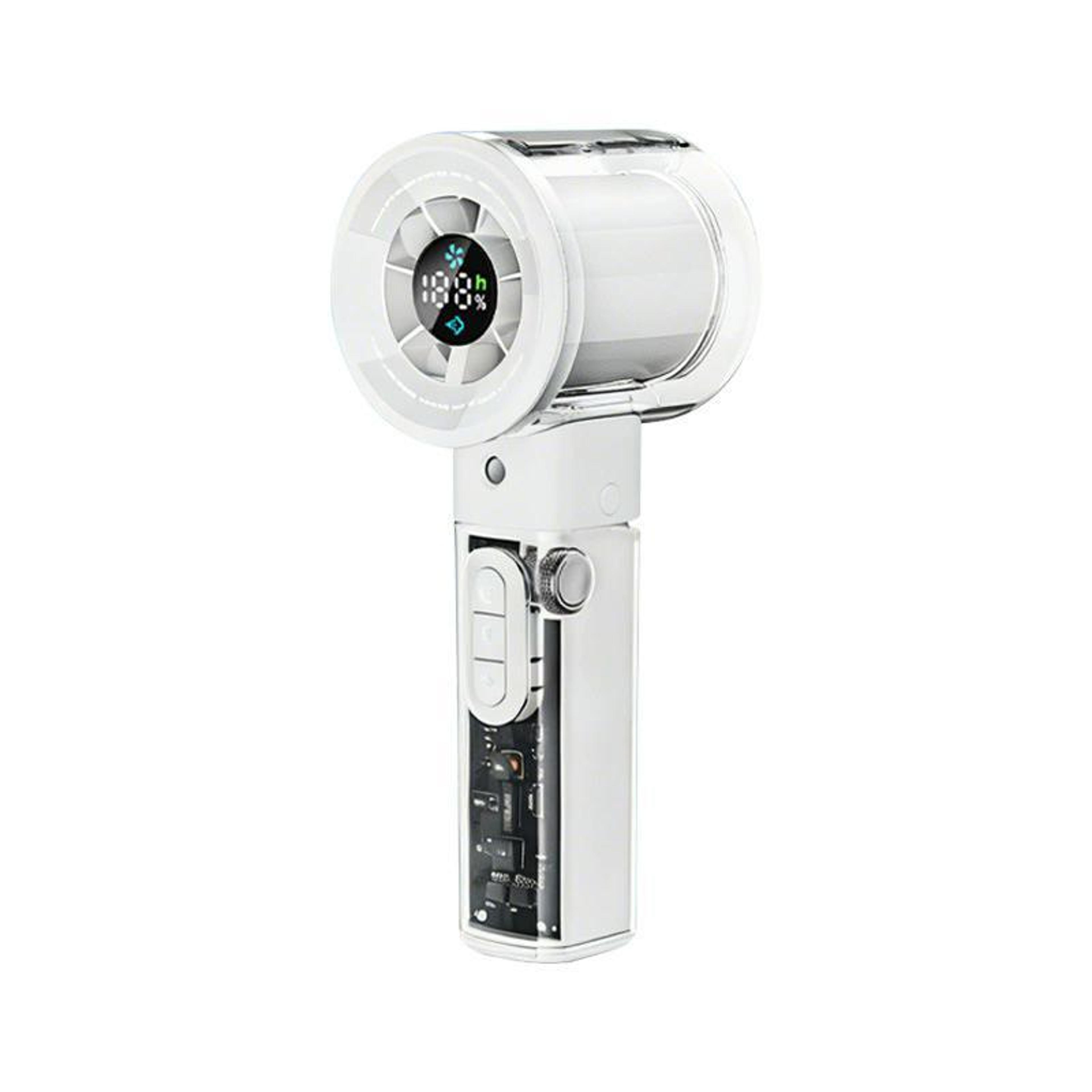 f3 handheld cooling fan portable mini fan with misting spray led display and stepless speed control