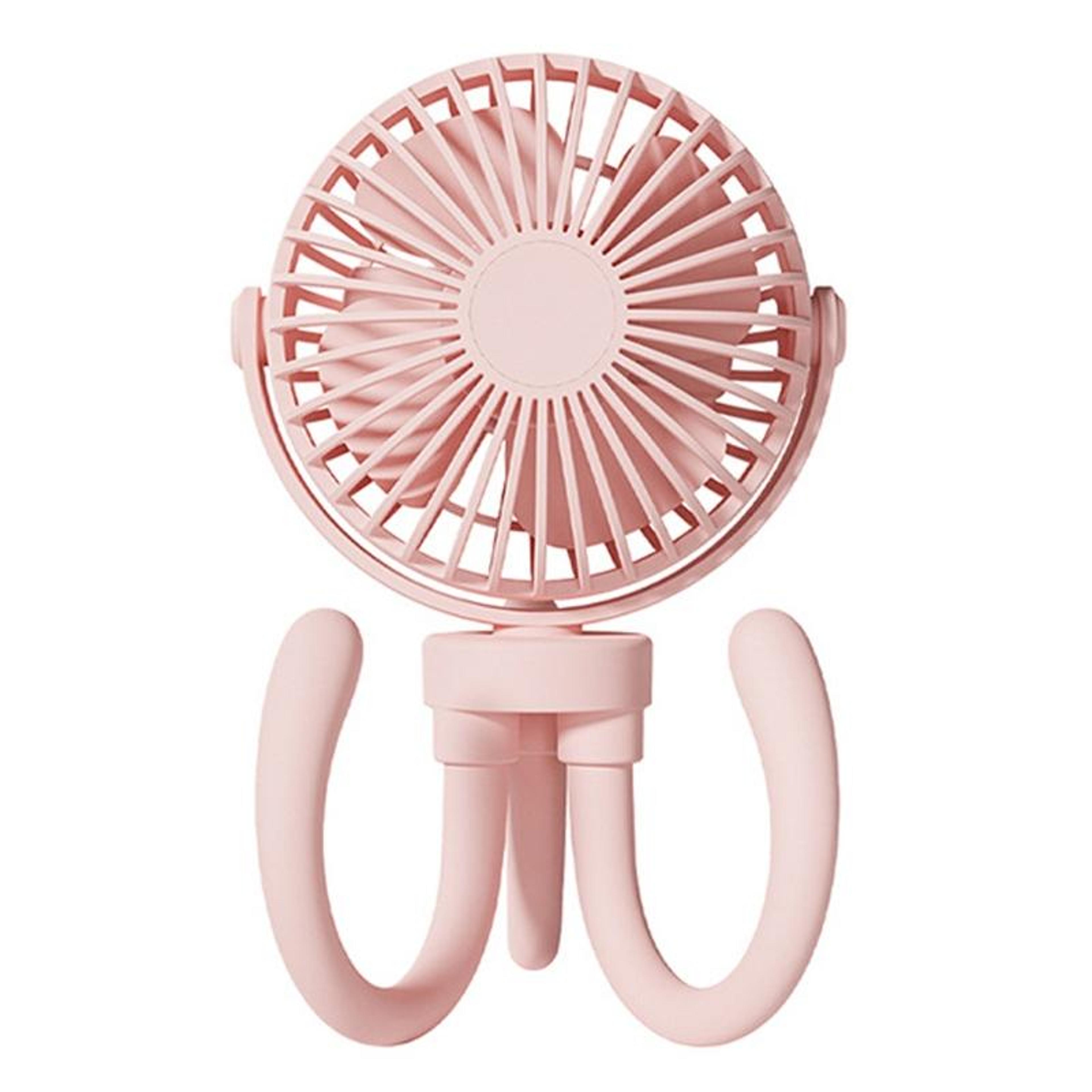 t8 portable fan rechargeable tripod fan with flexible octopus legs and 3 speed cooling