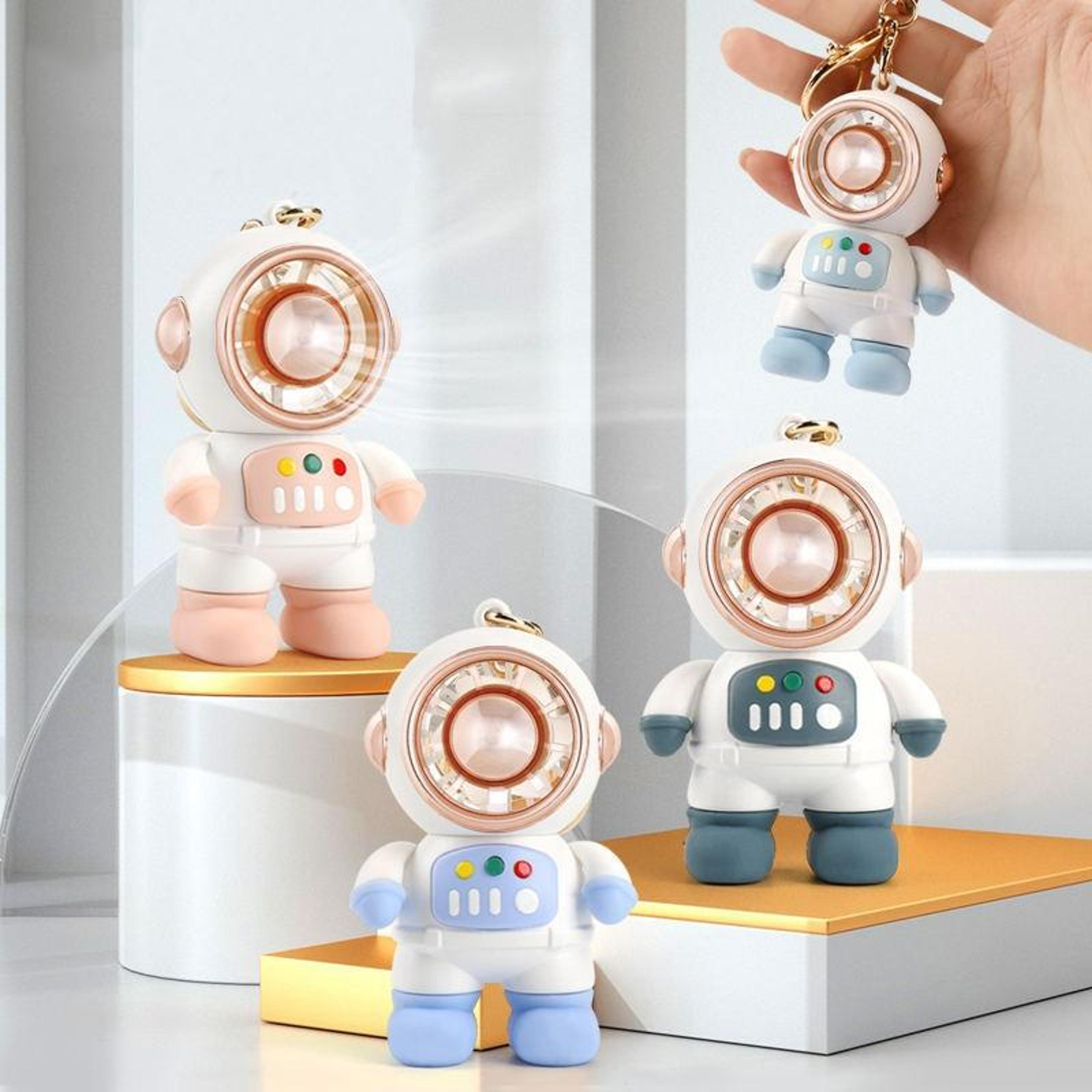 astronaut portable mini fan usb rechargeable handheld personal cooling fan with lanyard