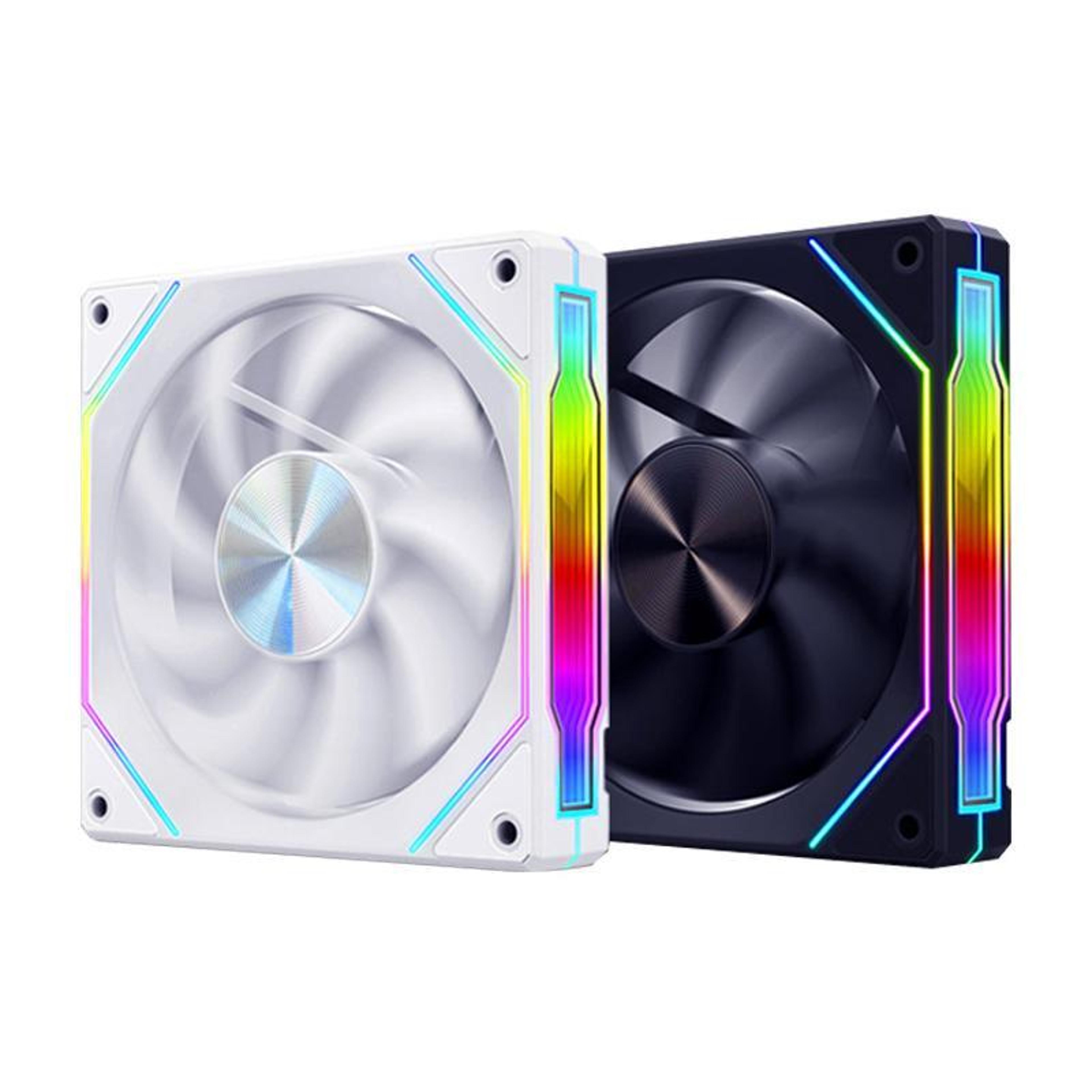 infinity mirror argb pc fan pwm cooling fan with ultra quiet thermal control