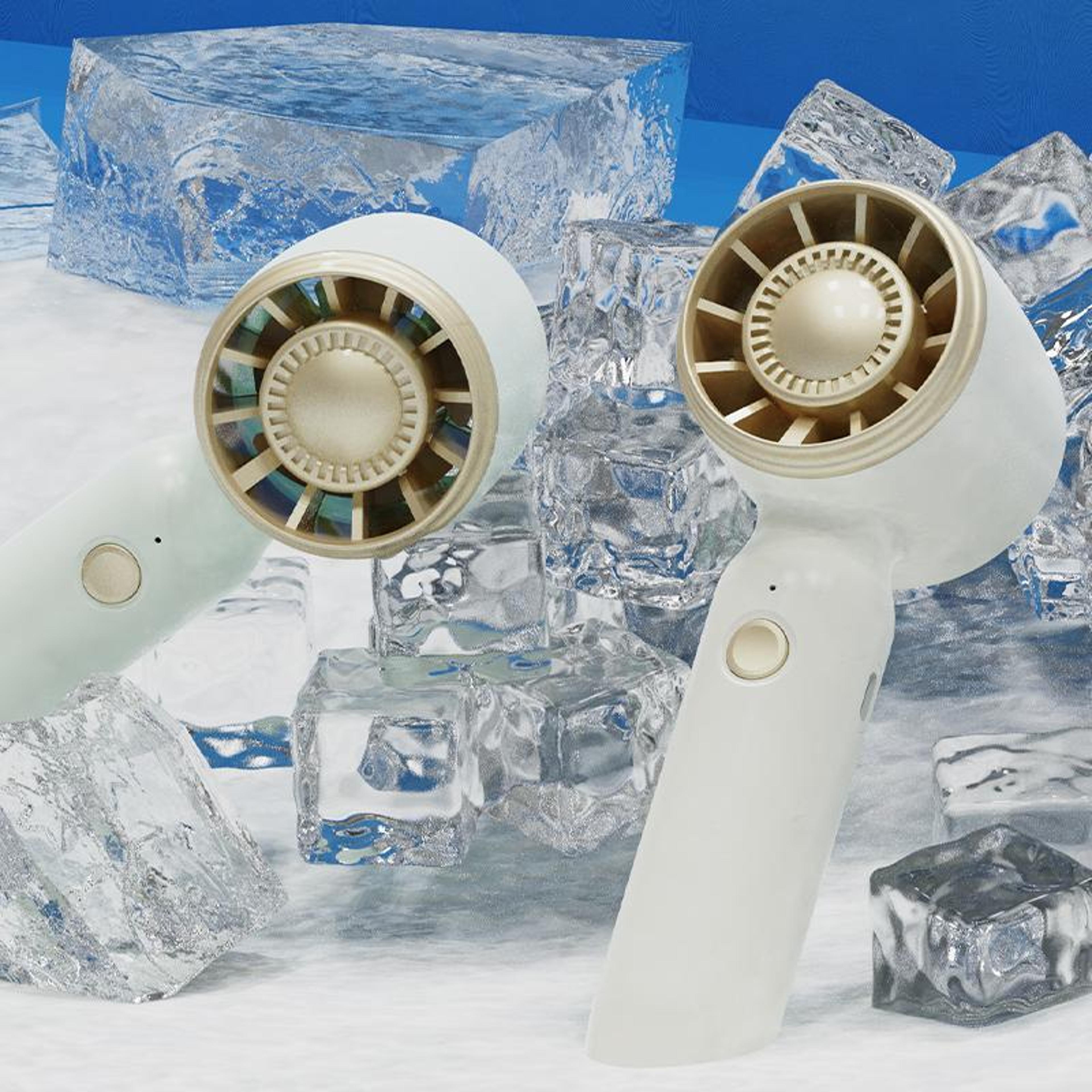 high speed handheld cooling fan mini portable personal fan with 3 speed turbo airflow