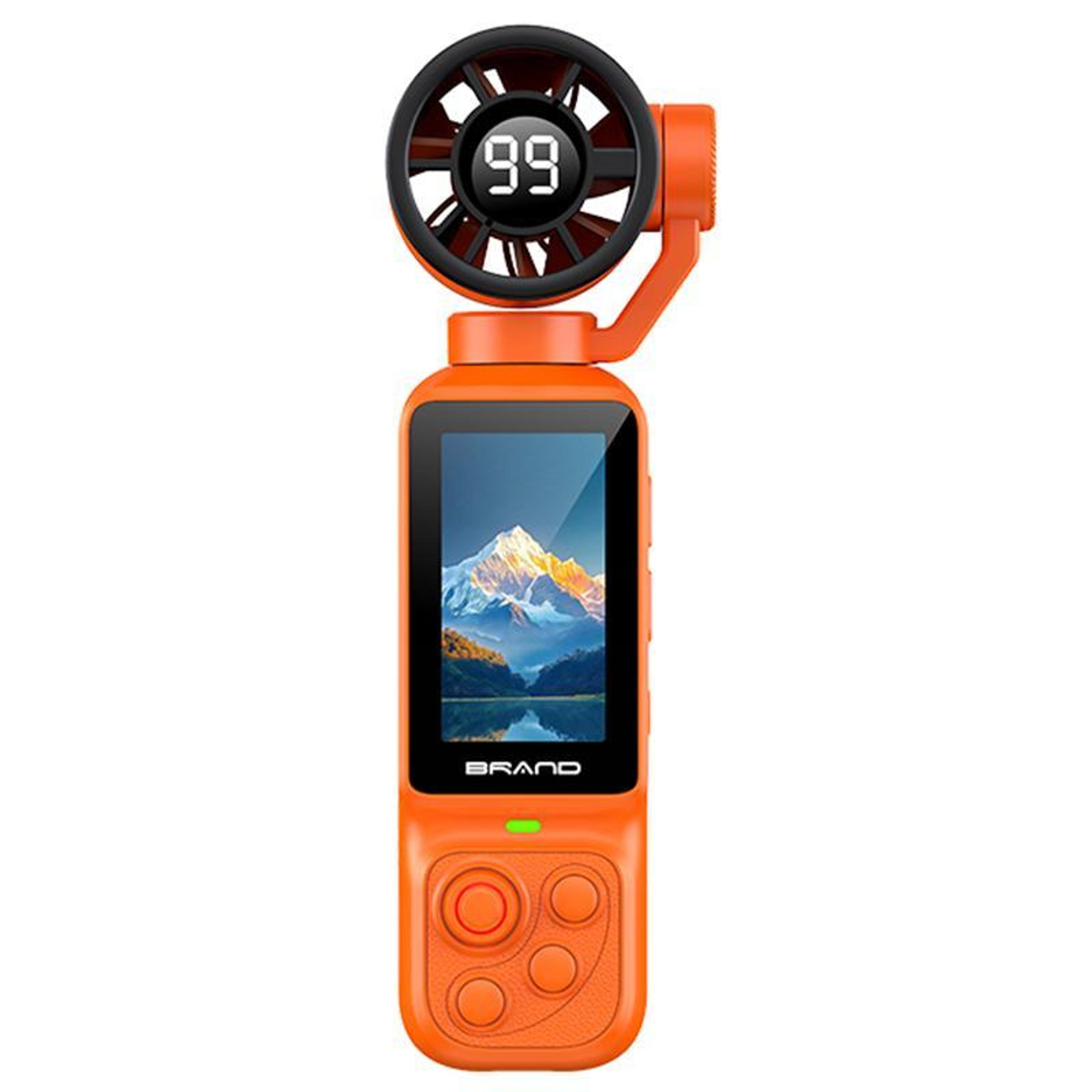 portable pocket camera 1080p hd vlog camera with 180° rotating lens and cooling fan